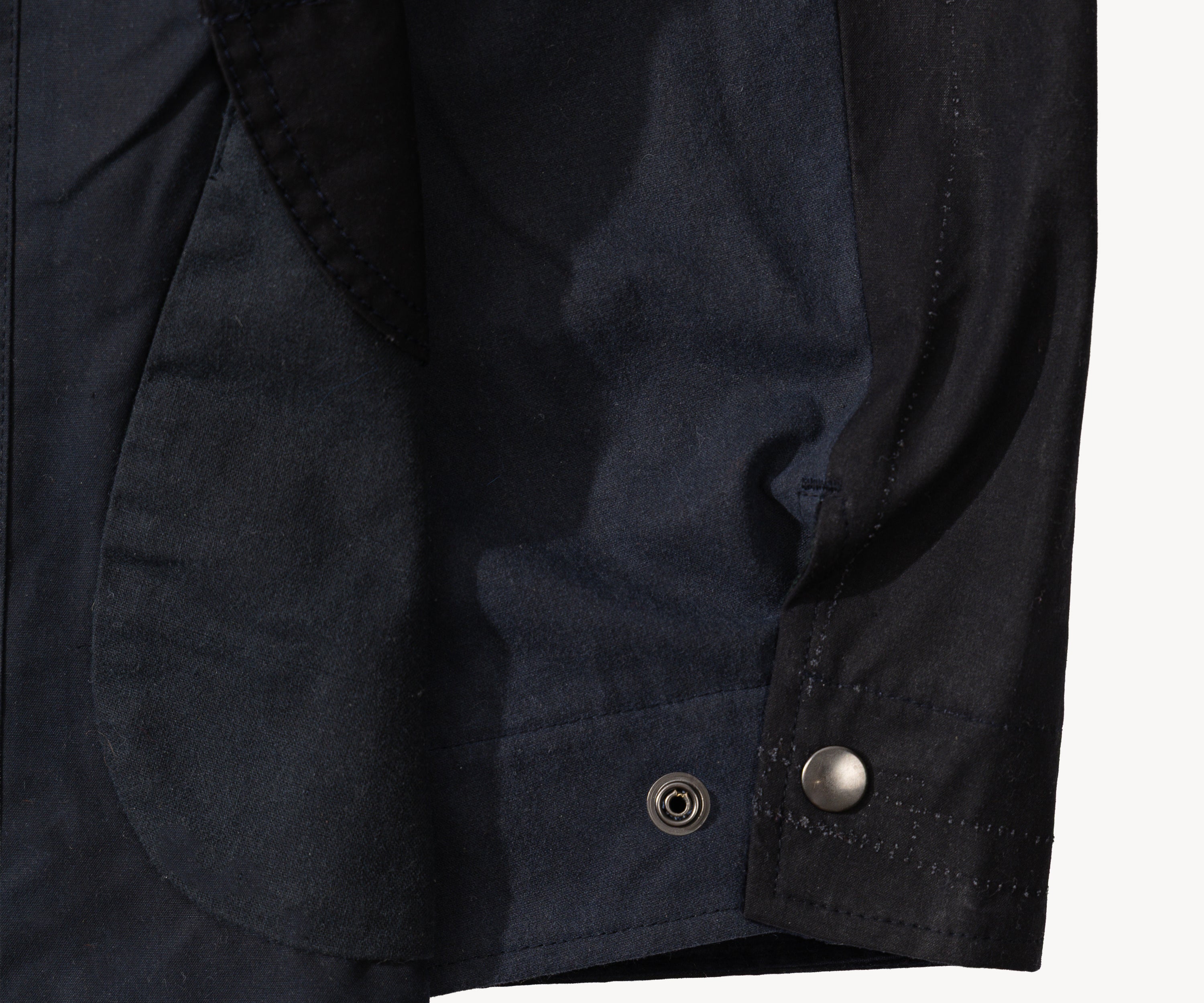 REWORK® STORMFISHER WAX JACKET - N° 035 Coats & Jackets LARGE / BLUE - BRUT Clothing US