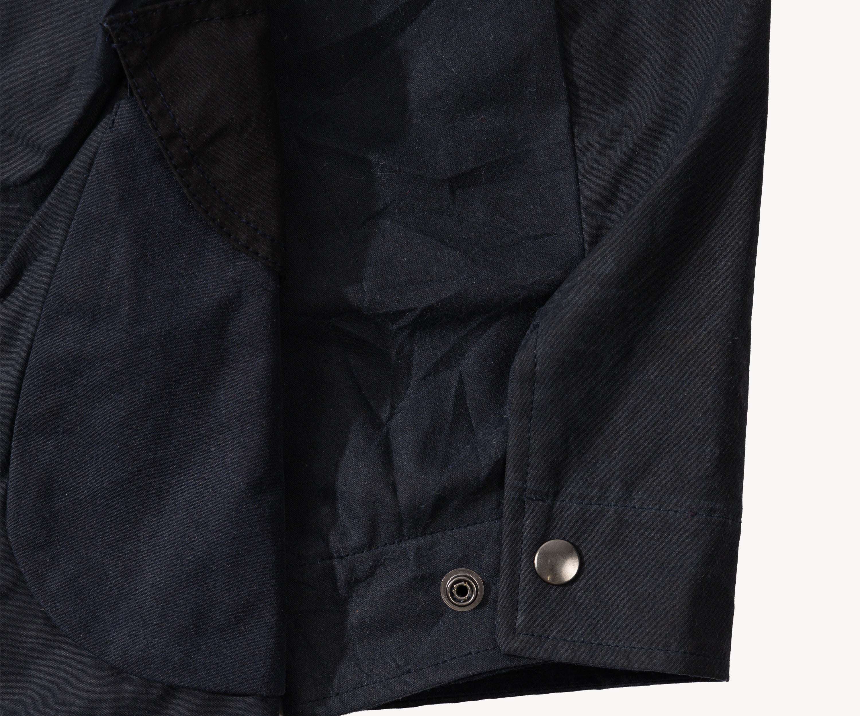 REWORK® STORMFISHER WAX JACKET - N° 036 Coats & Jackets LARGE / BLUE - BRUT Clothing US