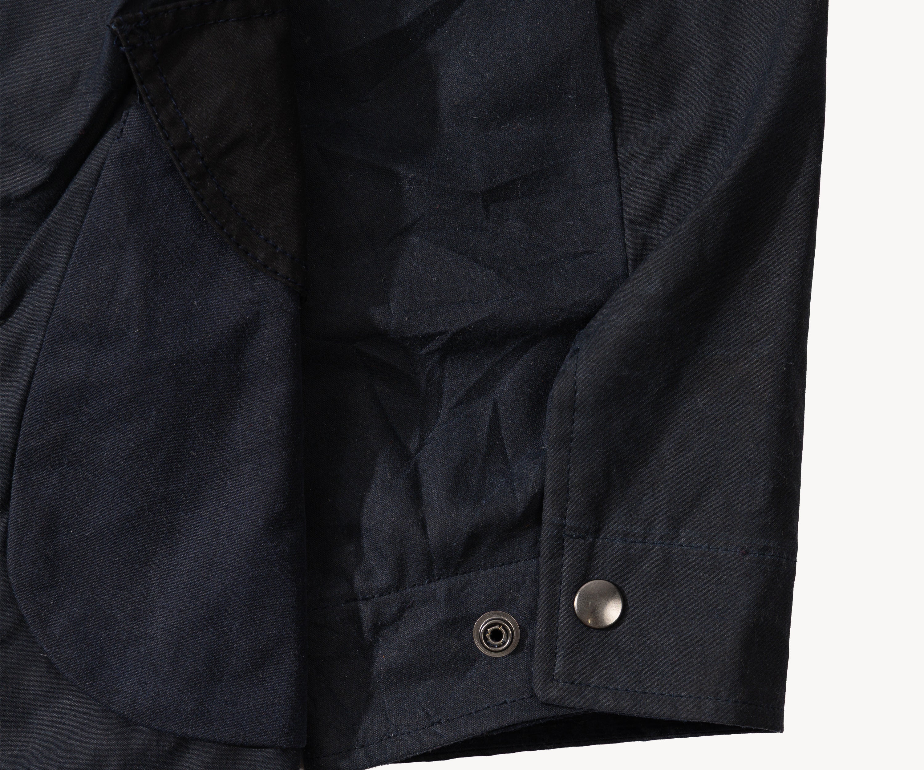 REWORK® STORMFISHER WAX JACKET - N° 036 Coats & Jackets LARGE / BLUE - BRUT Clothing US