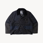 REWORK® STORMFISHER WAX JACKET - N° 037 Coats & Jackets LARGE / BLUE - BRUT Clothing US