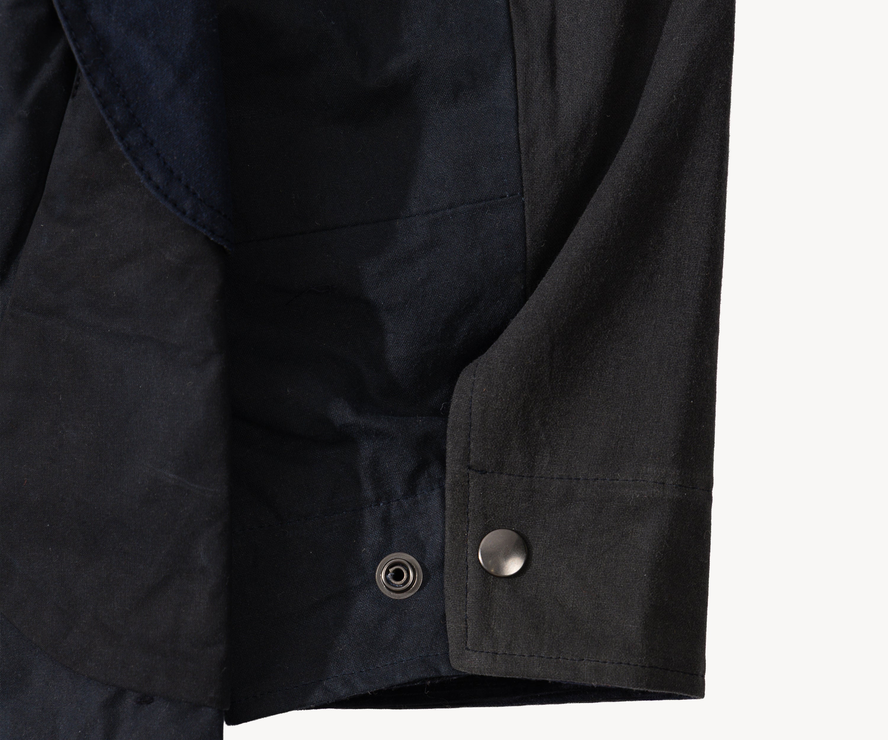 REWORK® STORMFISHER WAX JACKET - N° 037 Coats & Jackets LARGE / BLUE - BRUT Clothing US