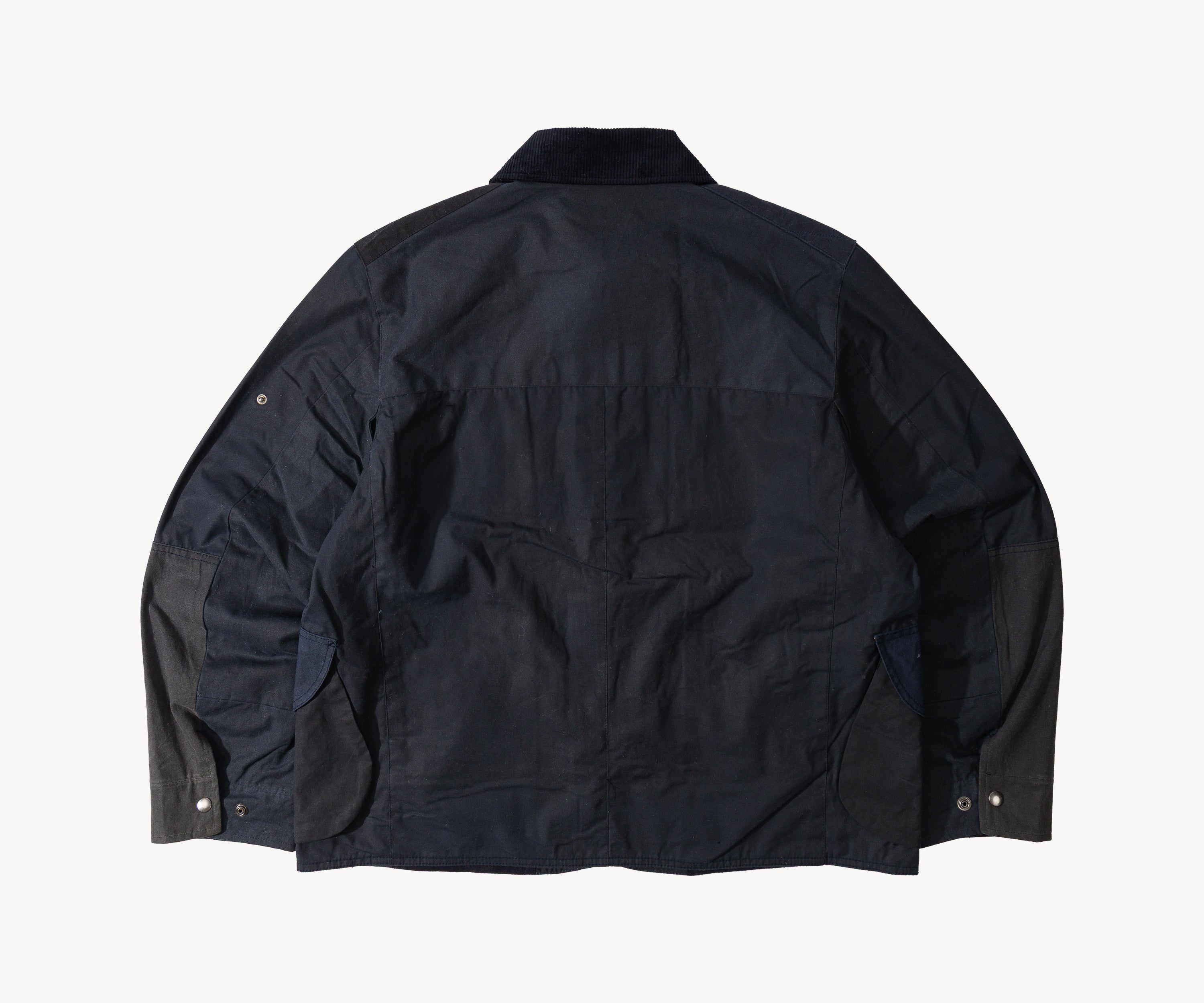 REWORK® STORMFISHER WAX JACKET - N° 037 Coats & Jackets LARGE / BLUE - BRUT Clothing US
