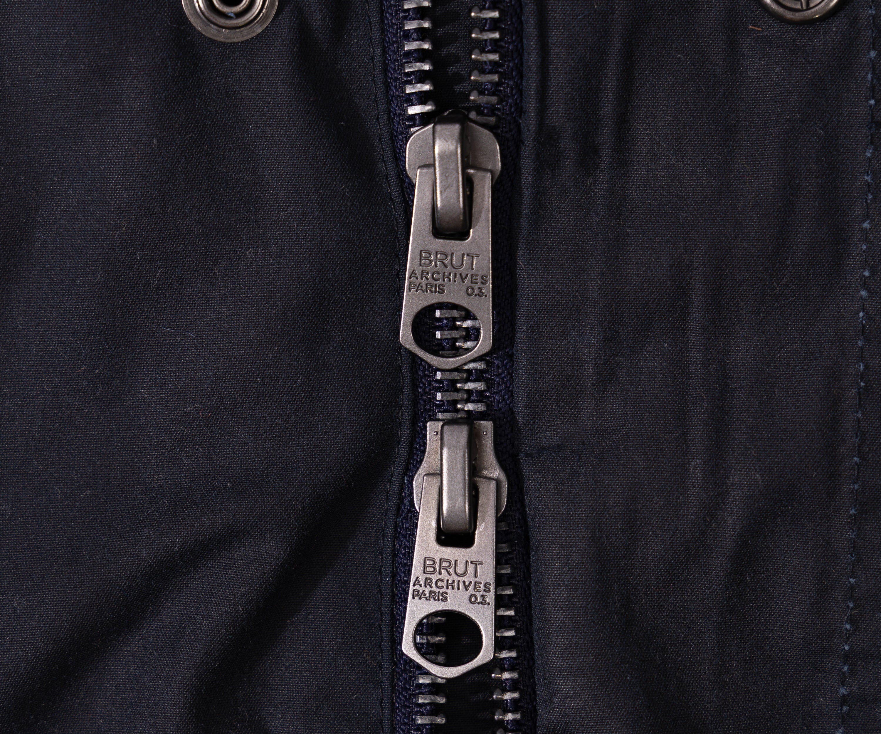 REWORK® STORMFISHER WAX JACKET - N° 038 Coats & Jackets LARGE / BLUE - BRUT Clothing US