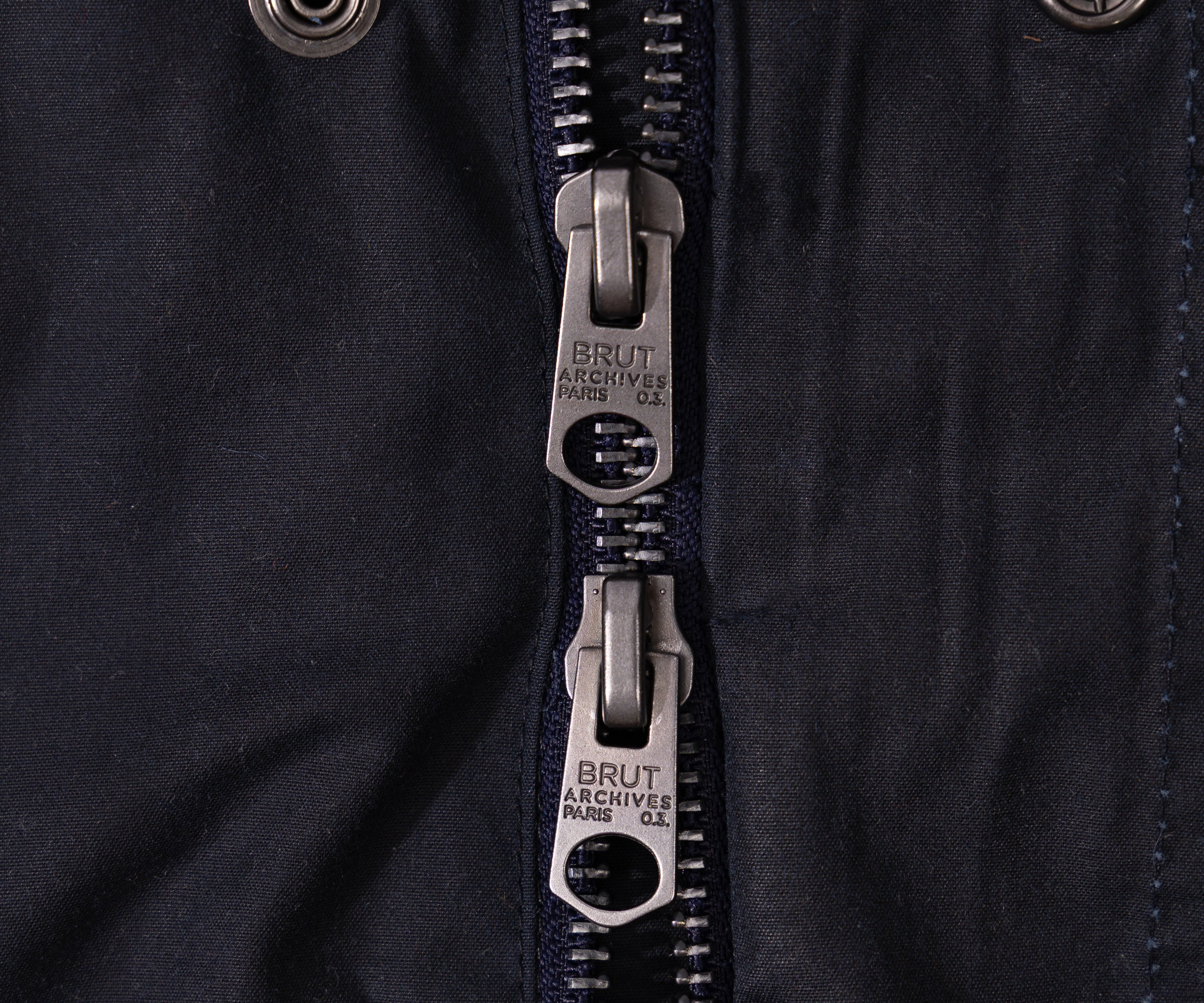REWORK® STORMFISHER WAX JACKET - N° 038 Coats & Jackets LARGE / BLUE - BRUT Clothing US