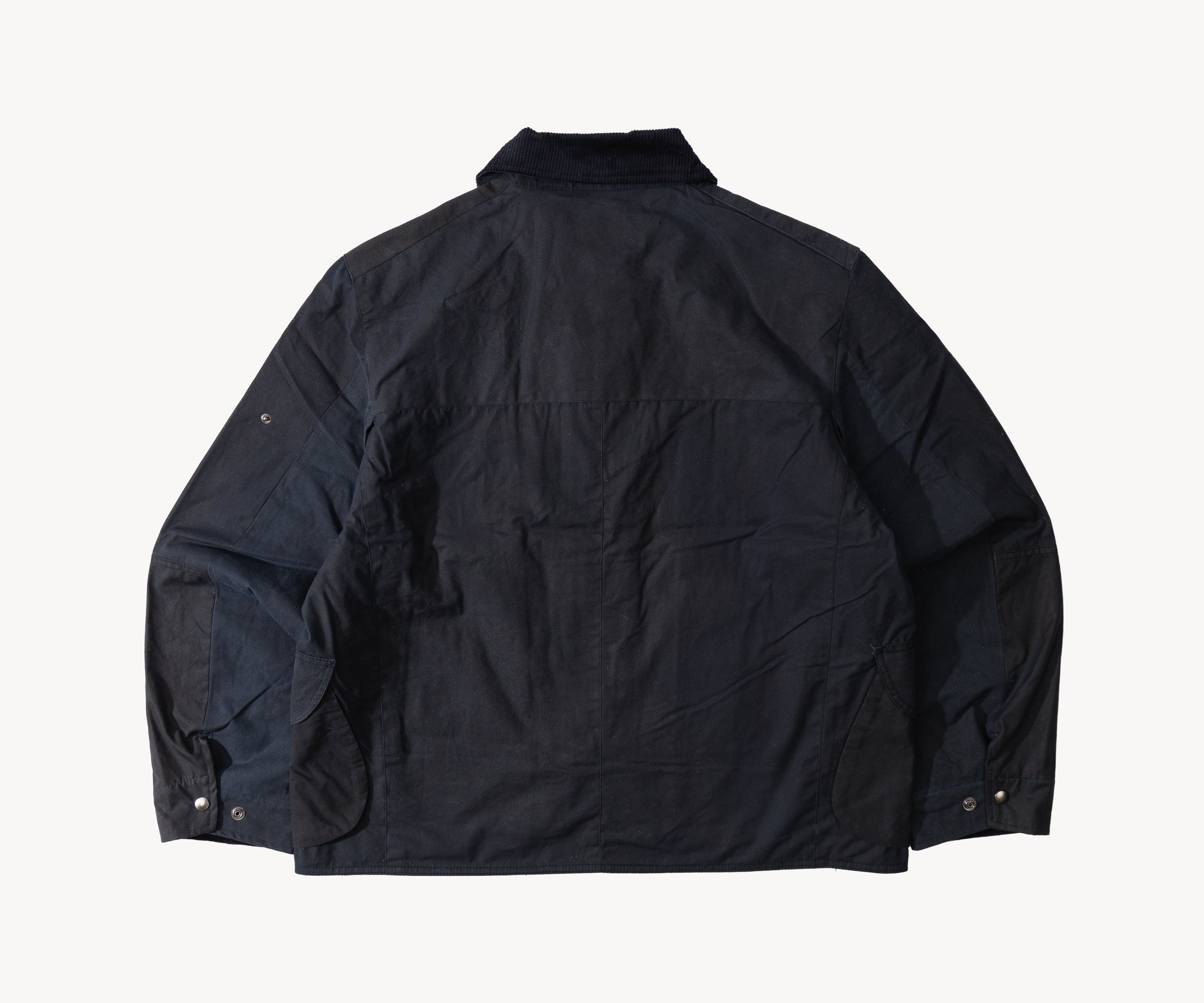 REWORK® STORMFISHER WAX JACKET - N° 038 Coats & Jackets LARGE / BLUE - BRUT Clothing US