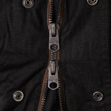 REWORK® STORMFISHER WAX JACKET - N° 041 Coats & Jackets X-LARGE / BROWN - BRUT Clothing US