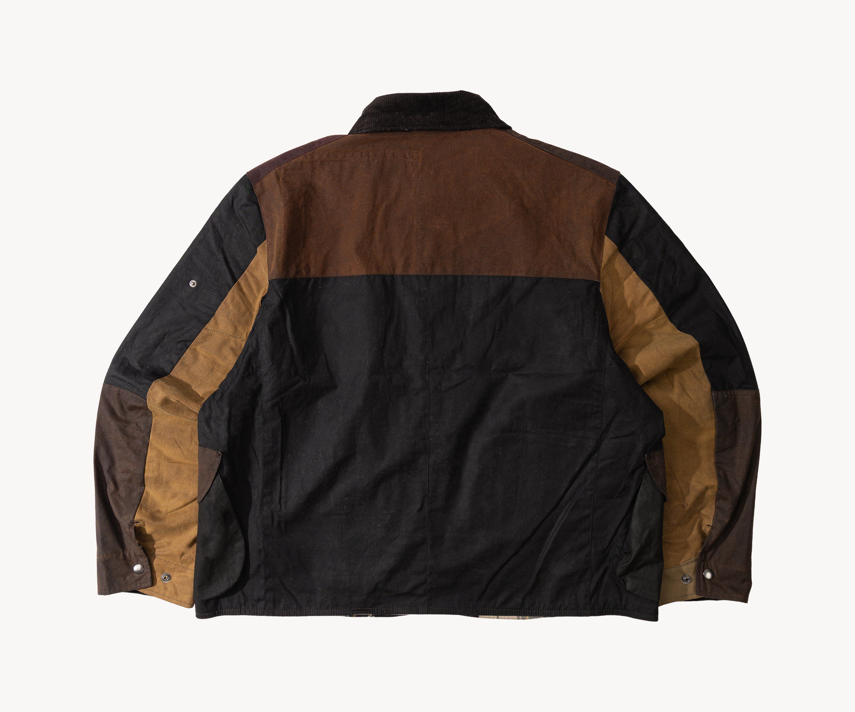 REWORK® STORMFISHER WAX JACKET - N° 041 Coats & Jackets X-LARGE / BROWN - BRUT Clothing US