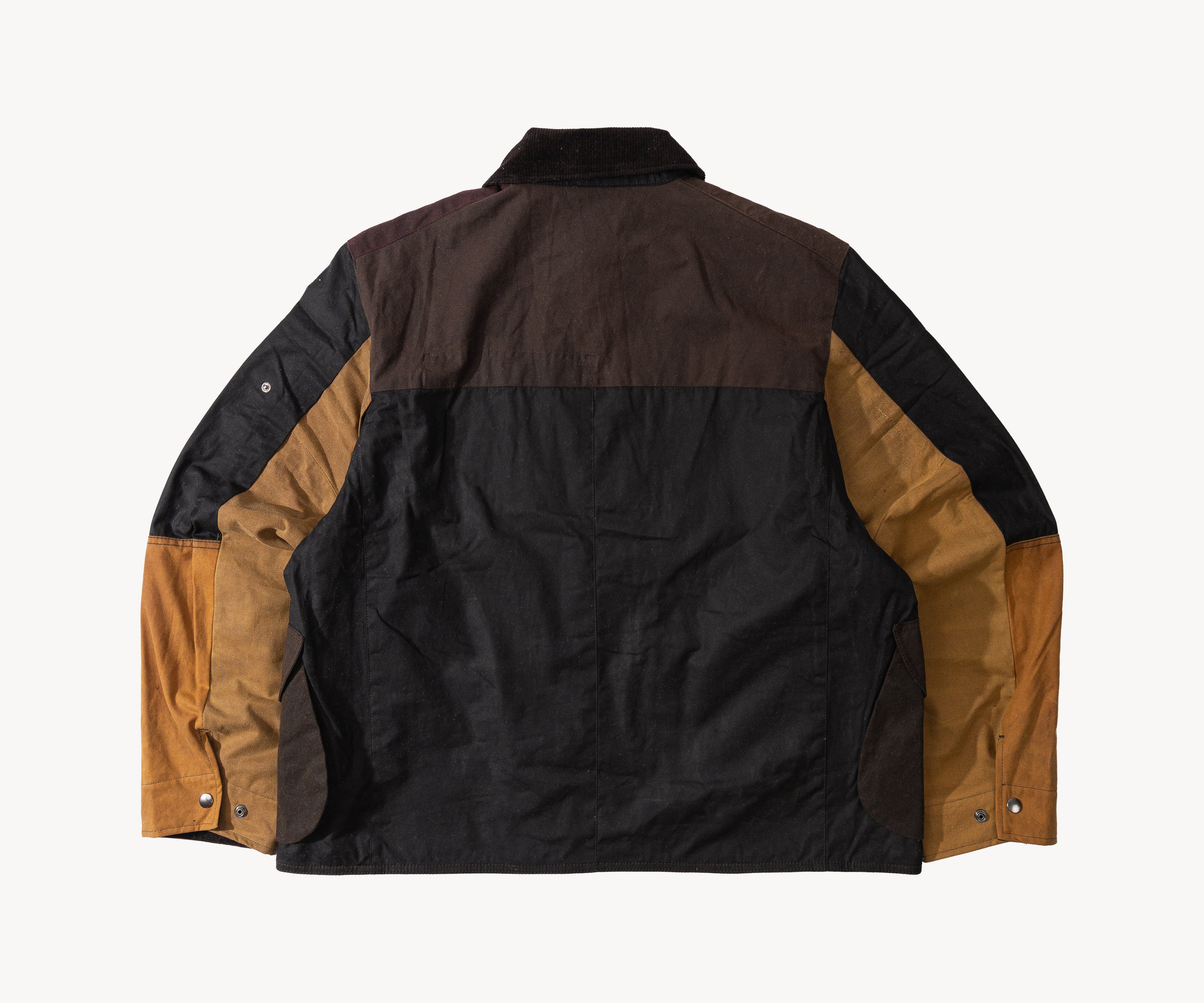 REWORK® STORMFISHER WAX JACKET - N° 042 Coats & Jackets X-LARGE / BROWN - BRUT Clothing US