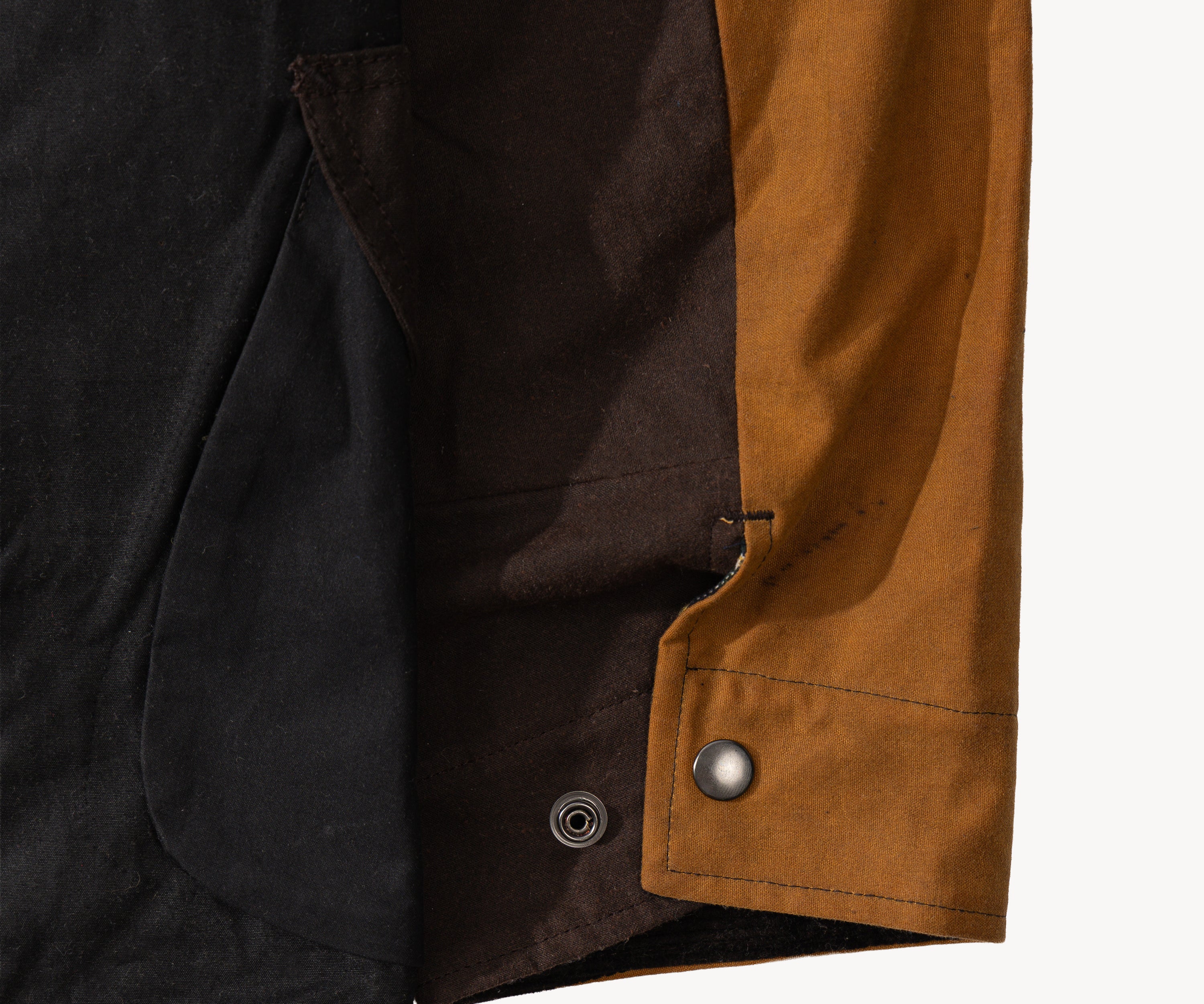 REWORK® STORMFISHER WAX JACKET - N° 043 Coats & Jackets X-LARGE / BROWN - BRUT Clothing US