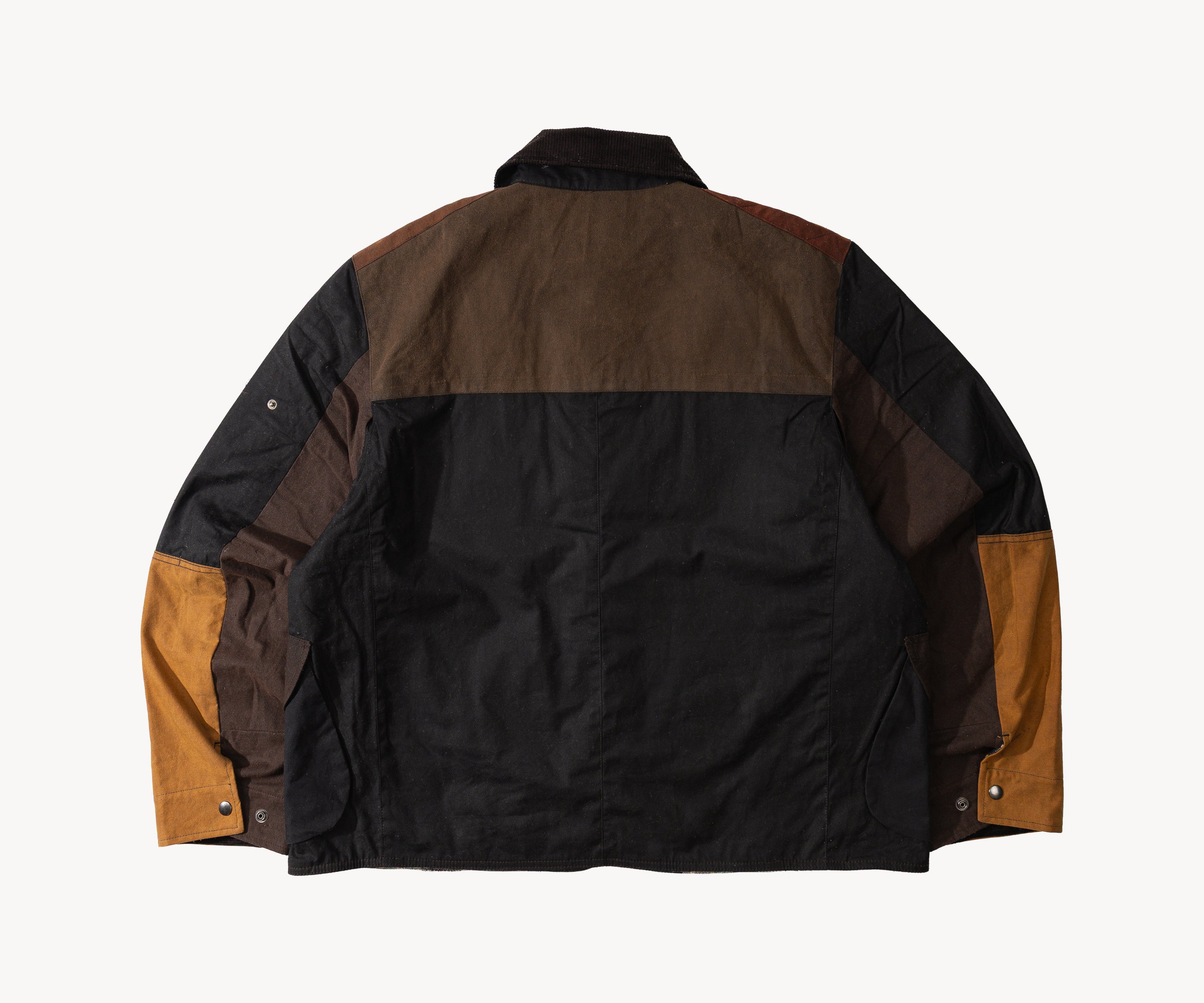 REWORK® STORMFISHER WAX JACKET - N° 043 Coats & Jackets X-LARGE / BROWN - BRUT Clothing US