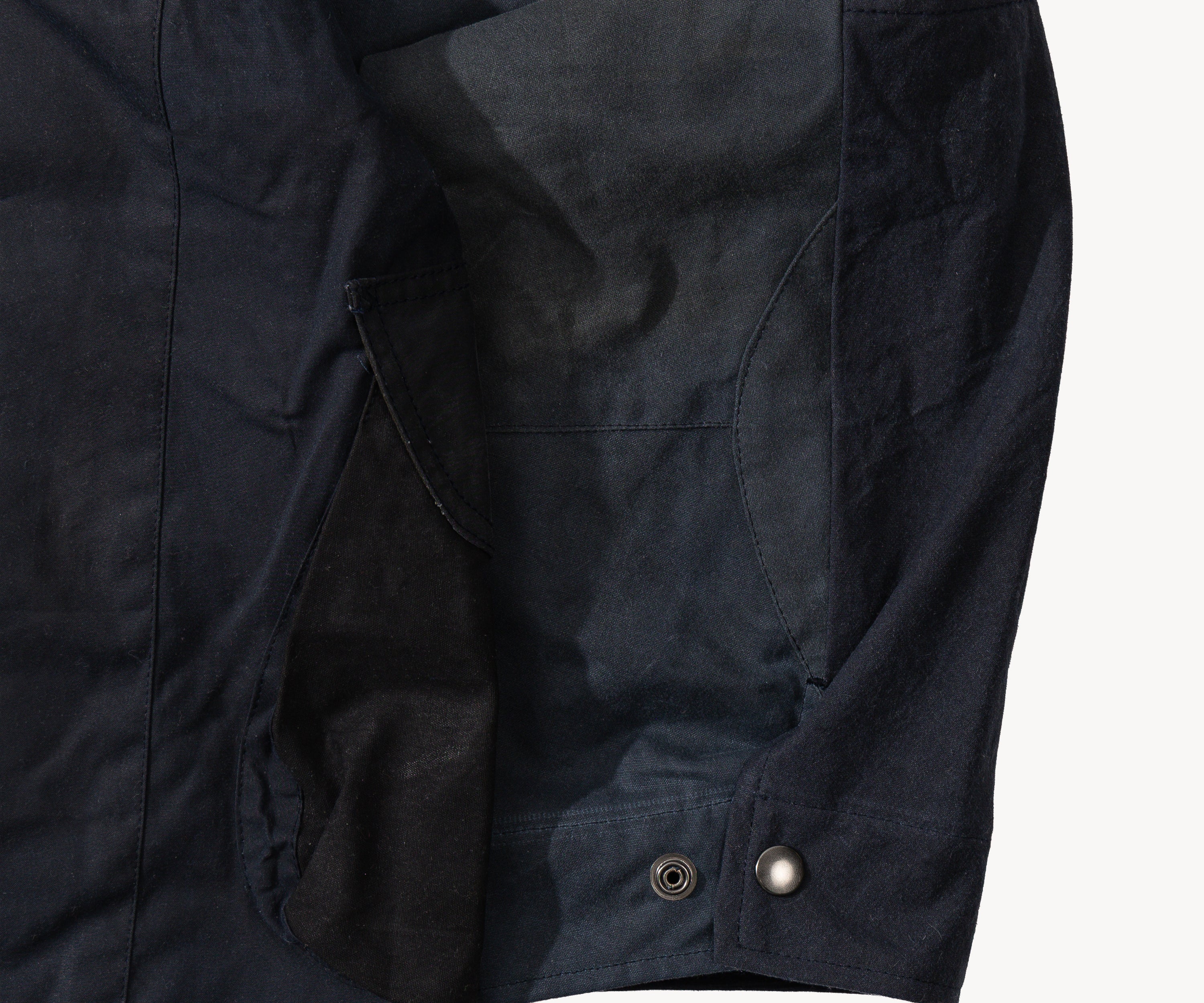 REWORK® STORMFISHER WAX JACKET - N° 045 Coats & Jackets X-LARGE / BLUE - BRUT Clothing US