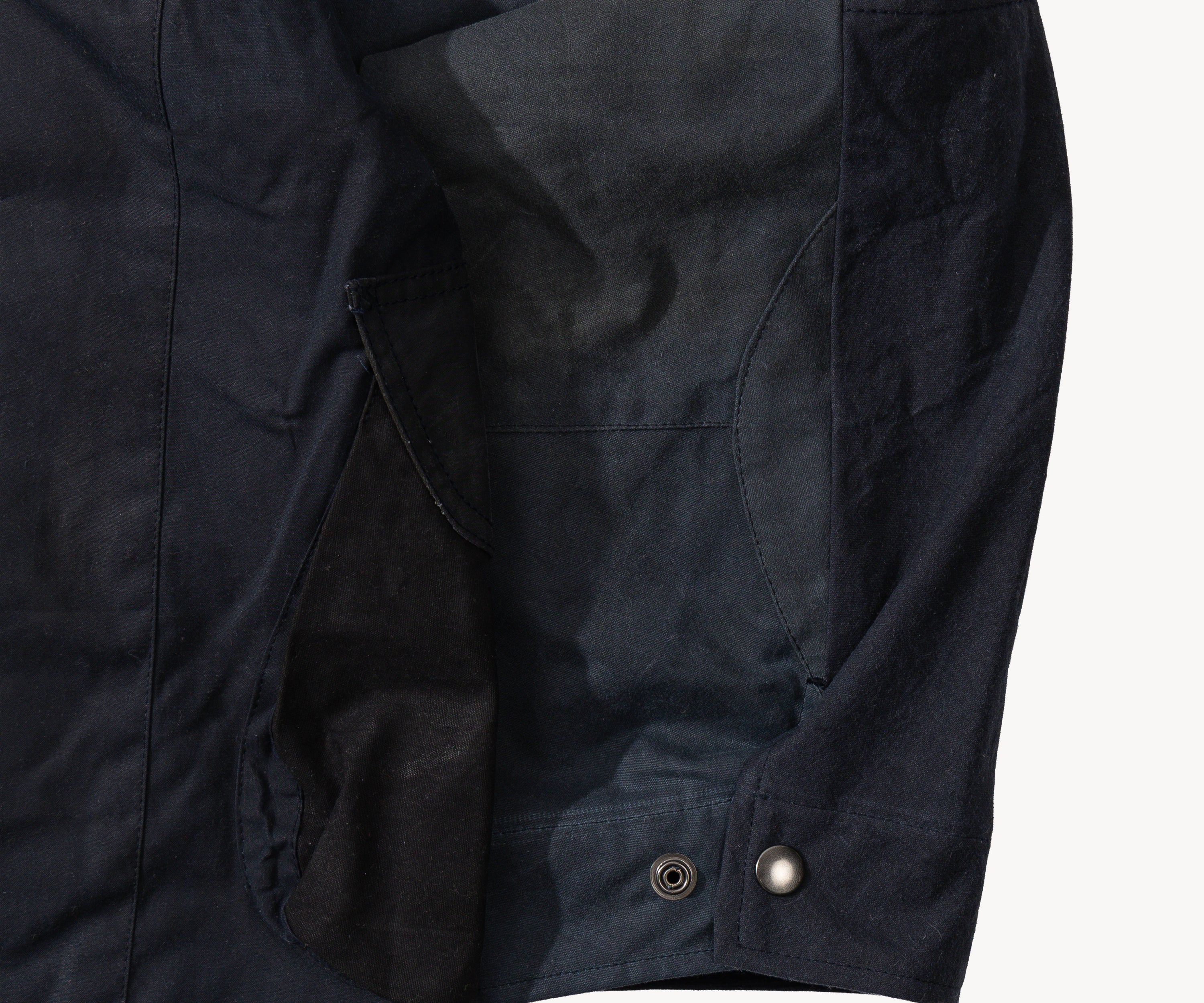 REWORK® STORMFISHER WAX JACKET - N° 045 Coats & Jackets X-LARGE / BLUE - BRUT Clothing US