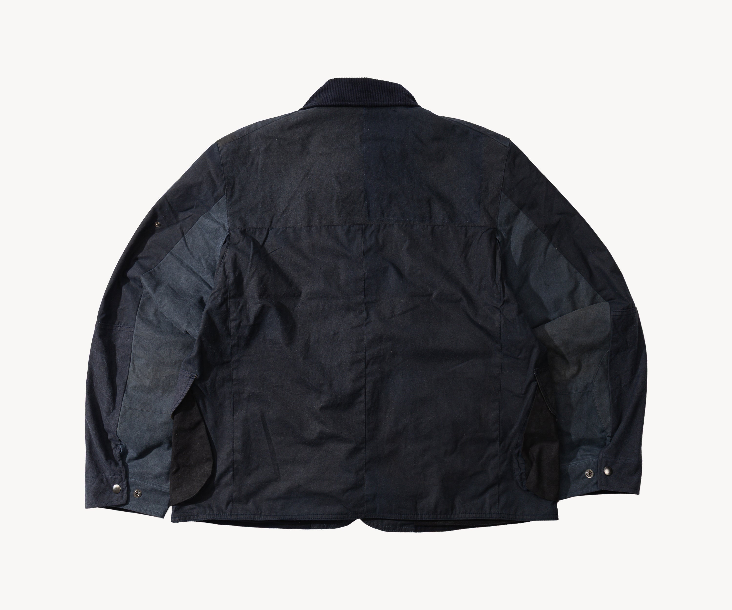 REWORK® STORMFISHER WAX JACKET - N° 045 Coats & Jackets X-LARGE / BLUE - BRUT Clothing US