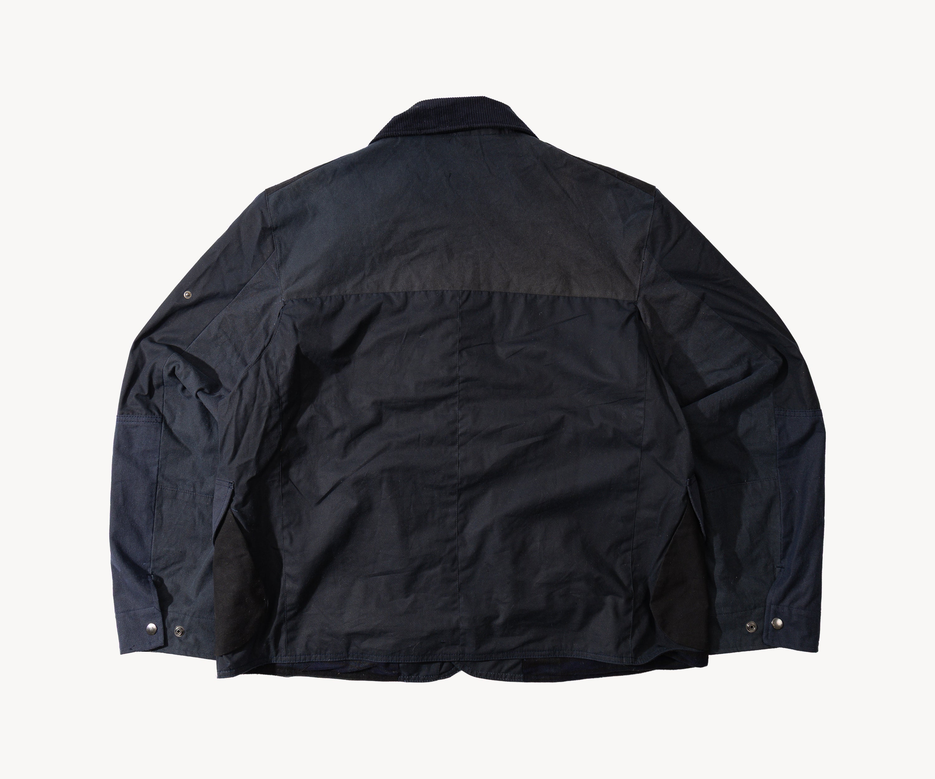 REWORK® STORMFISHER WAX JACKET - N° 046 Coats & Jackets X-LARGE / BLUE - BRUT Clothing US