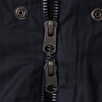 REWORK® STORMFISHER WAX JACKET - N° 047 Coats & Jackets X-LARGE / BLUE - BRUT Clothing US