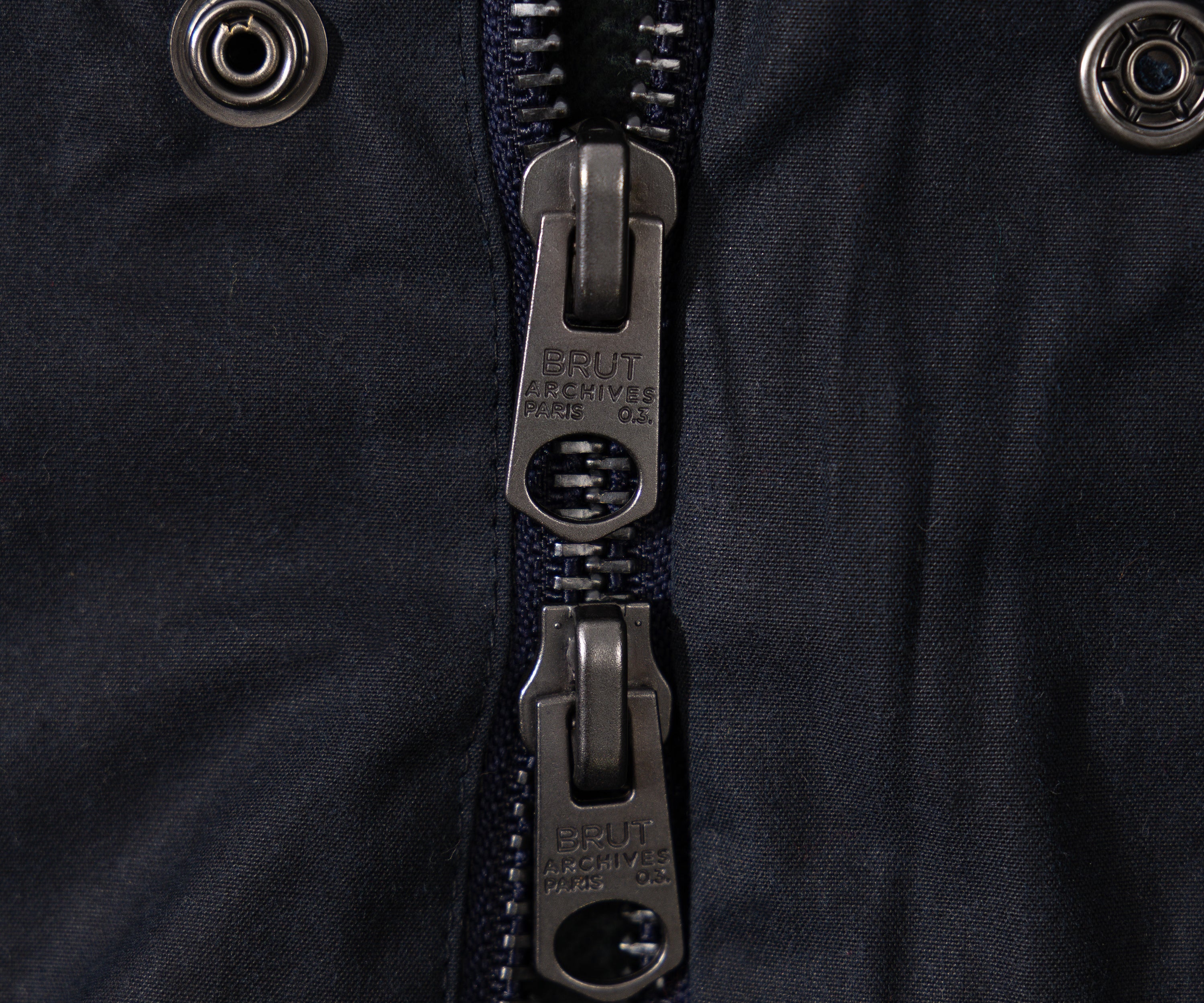 REWORK® STORMFISHER WAX JACKET - N° 047 Coats & Jackets X-LARGE / BLUE - BRUT Clothing US