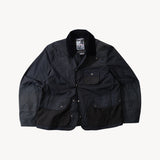 REWORK® STORMFISHER WAX JACKET - N° 048 Coats & Jackets X-LARGE / BLUE - BRUT Clothing US