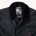 REWORK® STORMFISHER WAX JACKET - N° 048 Coats & Jackets X-LARGE / BLUE - BRUT Clothing US