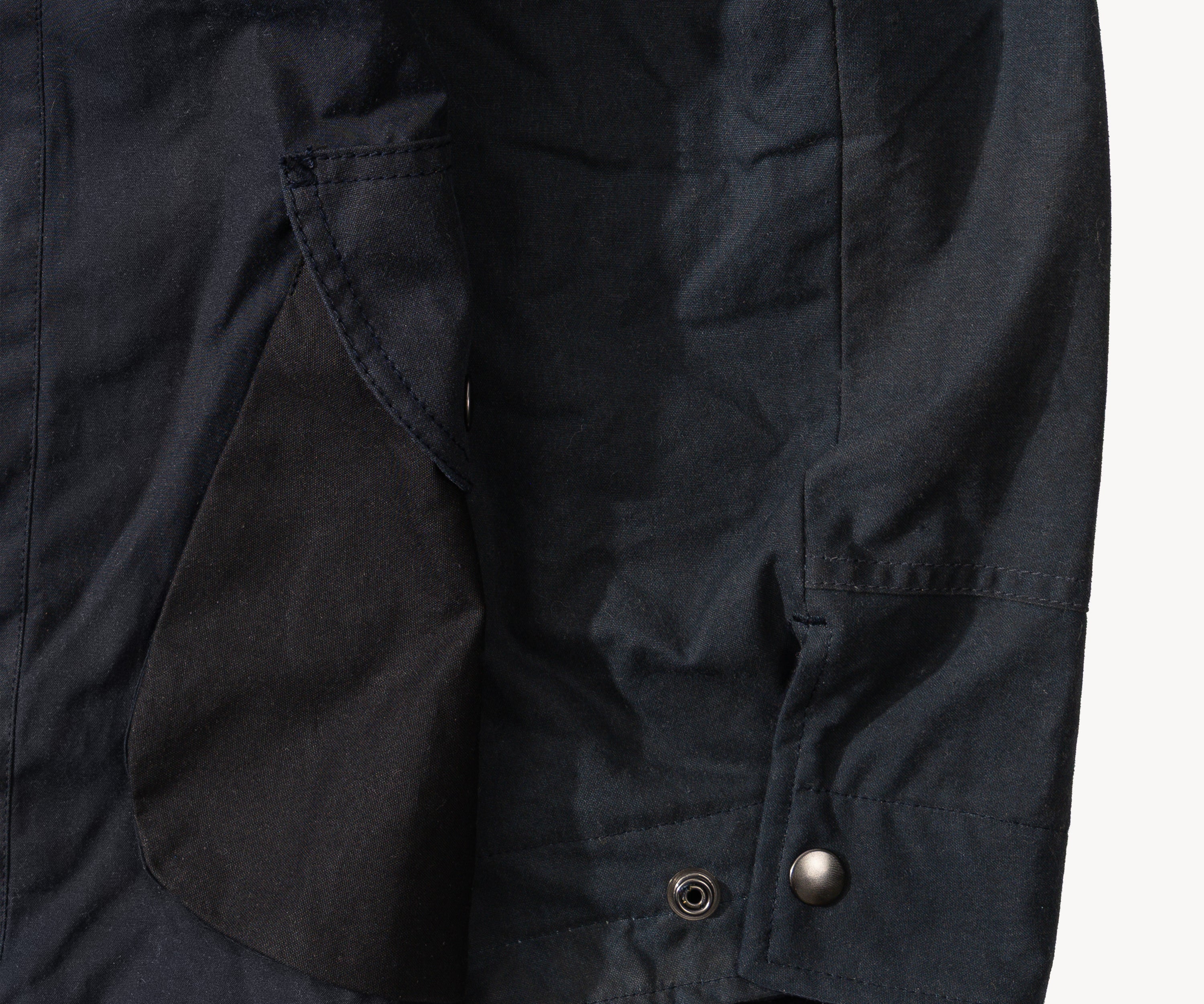 REWORK® STORMFISHER WAX JACKET - N° 048 Coats & Jackets X-LARGE / BLUE - BRUT Clothing US