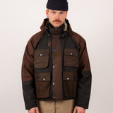 REWORK® TRIAL WAX JACKET - N° 035 Coats & Jackets LARGE / BROWN - BRUT Clothing US