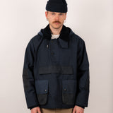 REWORK® POP-OVER WAX JACKET - N° 015 Coats & Jackets BLUE / MEDIUM - BRUT Clothing US
