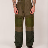 REWORK® WAX OVERPANTS - N° 019 Pants GREEN - BRUT Clothing US