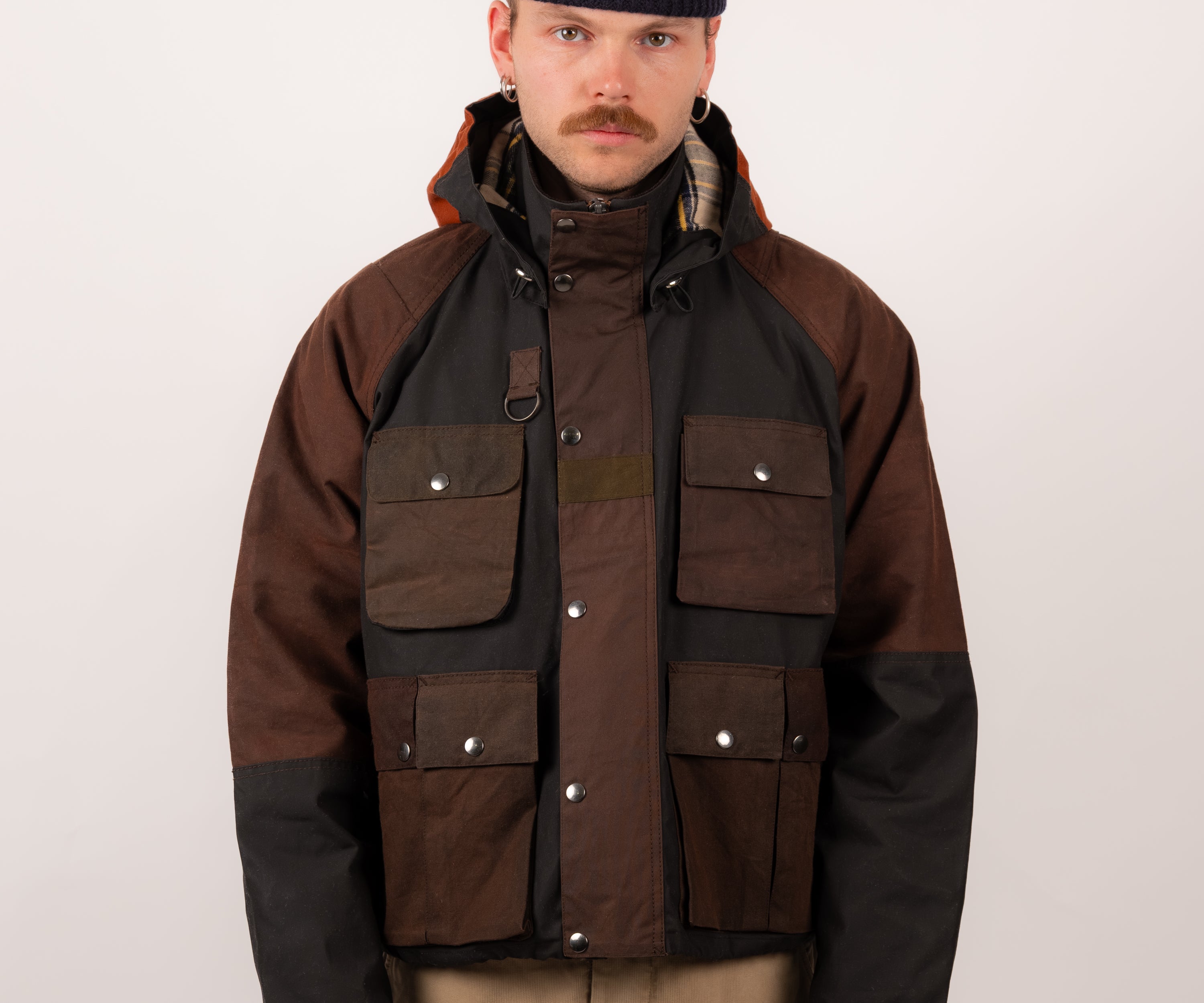 REWORK® TRIAL WAX JACKET - N° 048 Coats & Jackets X-LARGE / BROWN - BRUT Clothing US