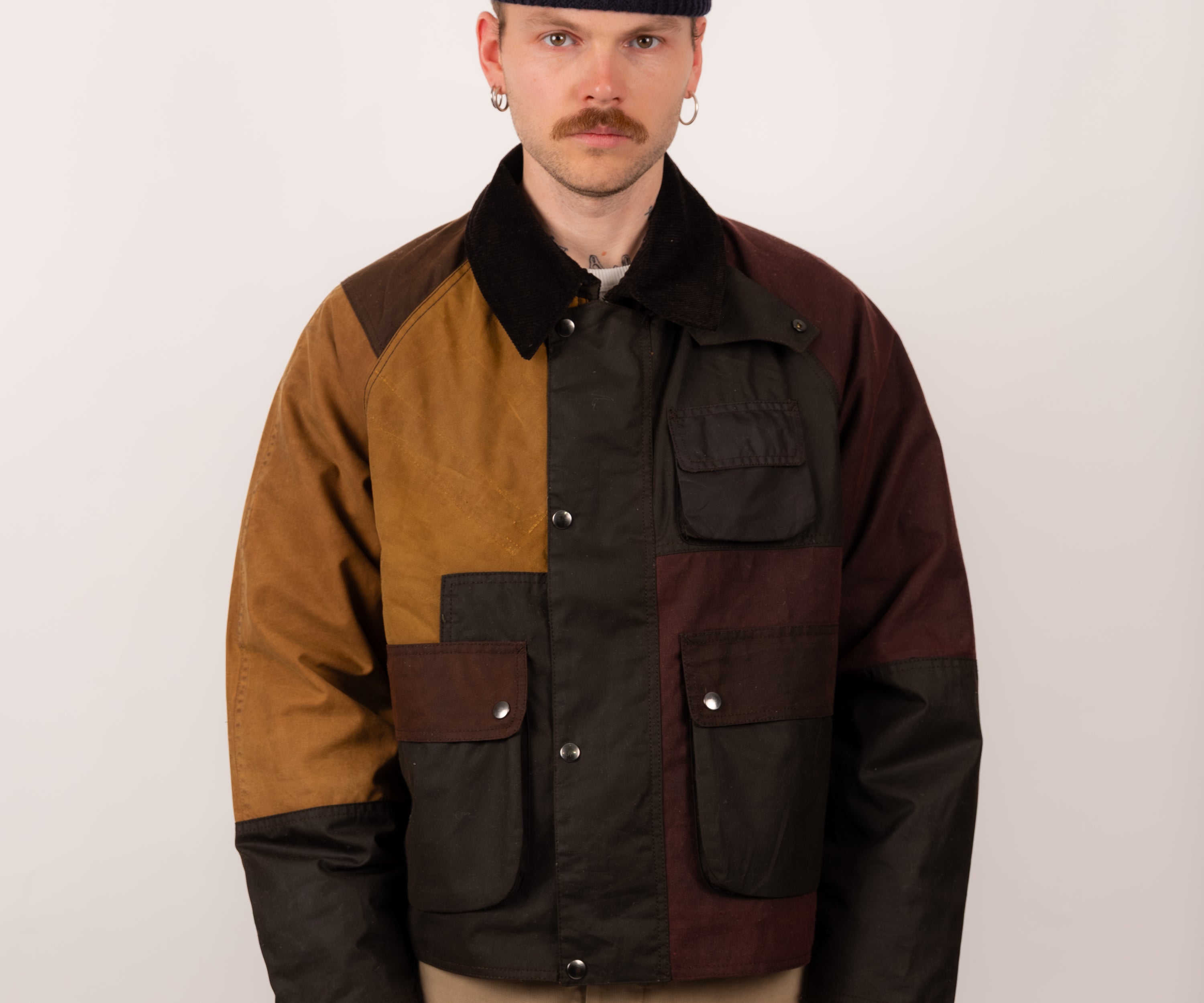REWORK® FLY WAX JACKET - N° 053 Coats & Jackets LARGE / BROWN - BRUT Clothing US