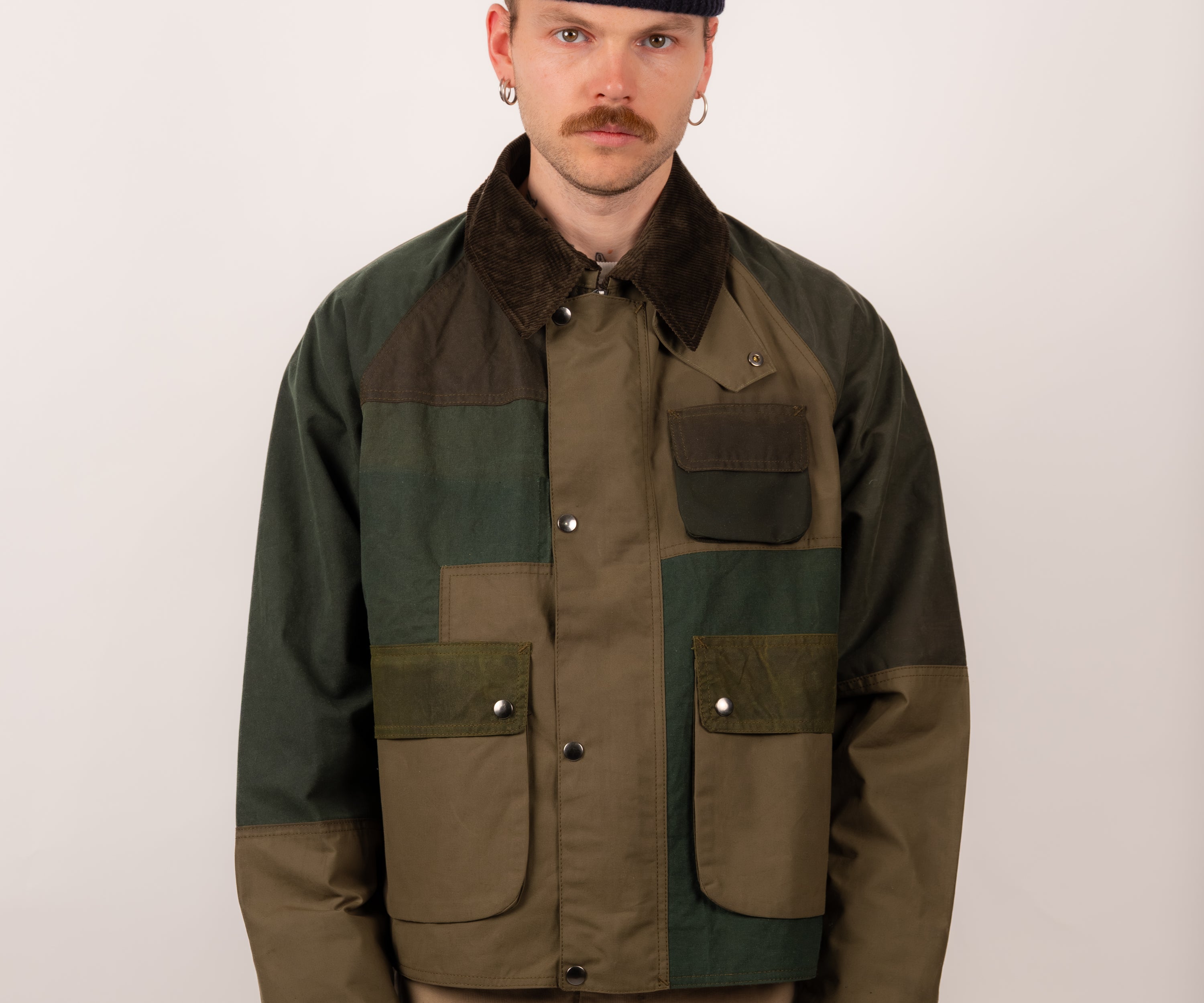 REWORK® FLY WAX JACKET - N° 059 Coats & Jackets X-LARGE / GREEN - BRUT Clothing US