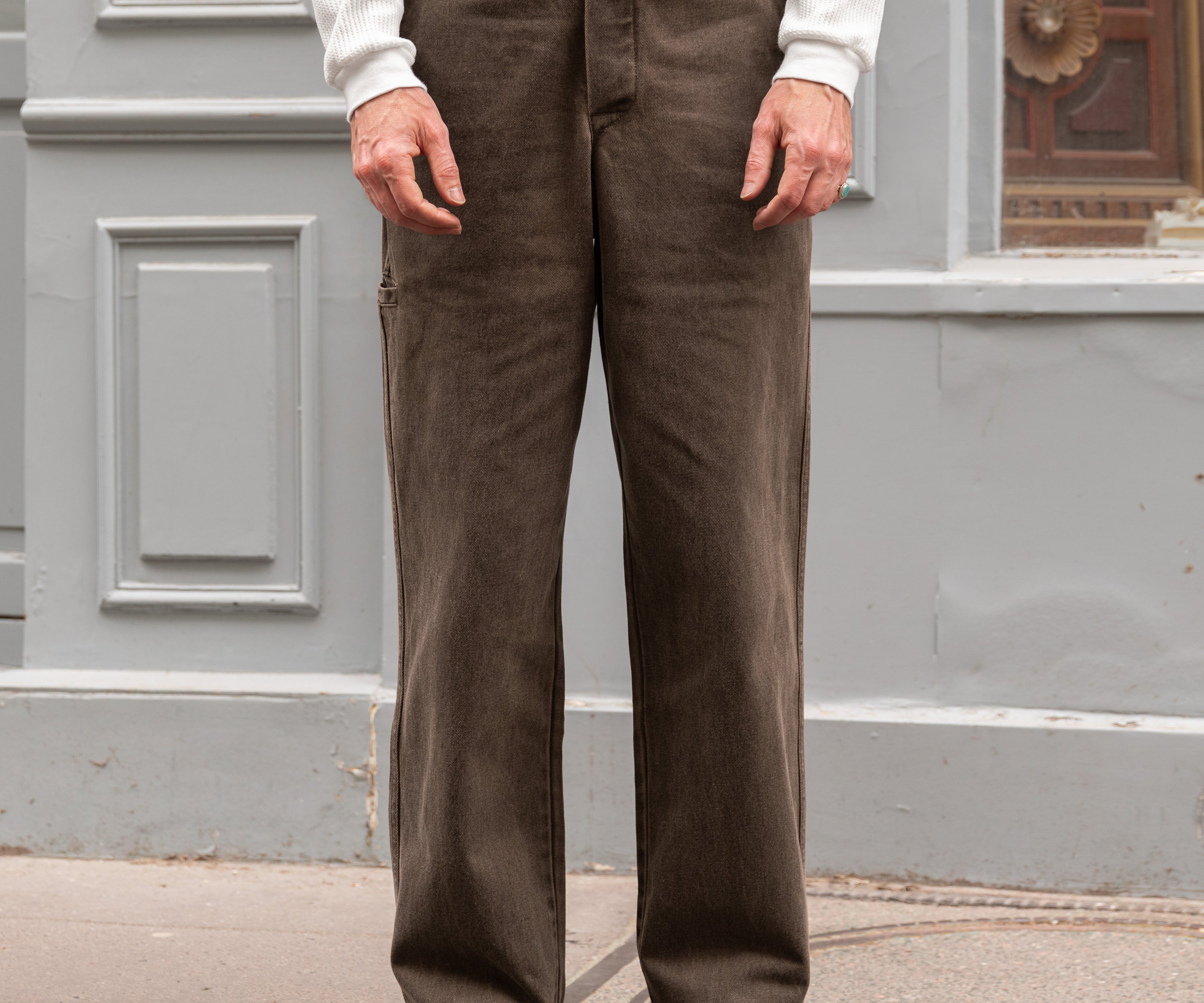 THE BUCKLE BACK PANTS Pants US26 / BROWN - BRUT Clothing US