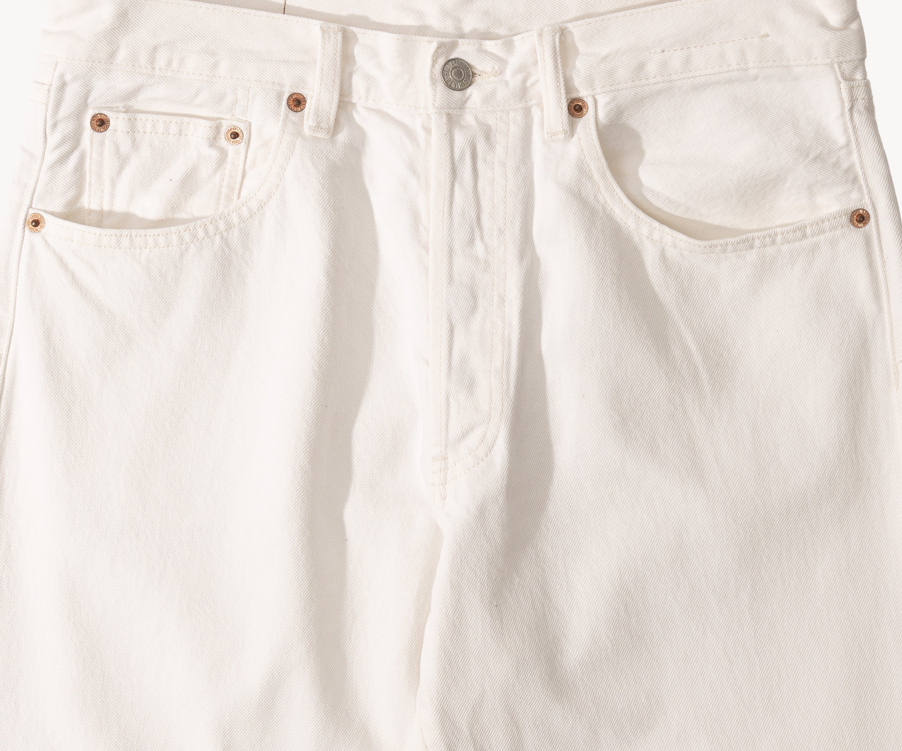 THE NATURAL DENIM Pants US26 / WHITE - BRUT Clothing US