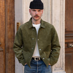 THE LEATHER TOOLS JACKET Coats & Jackets SMALL / OLIVE GREEN - BRUT Clothing US