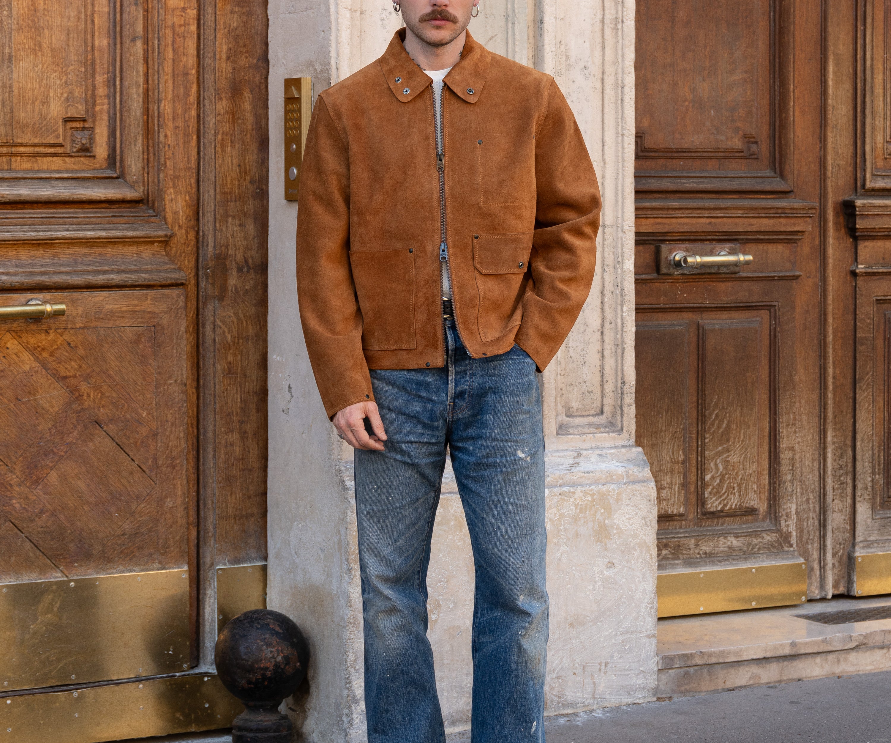 THE WELDER JACKET Coats & Jackets SMALL / COGNAC - BRUT Clothing US