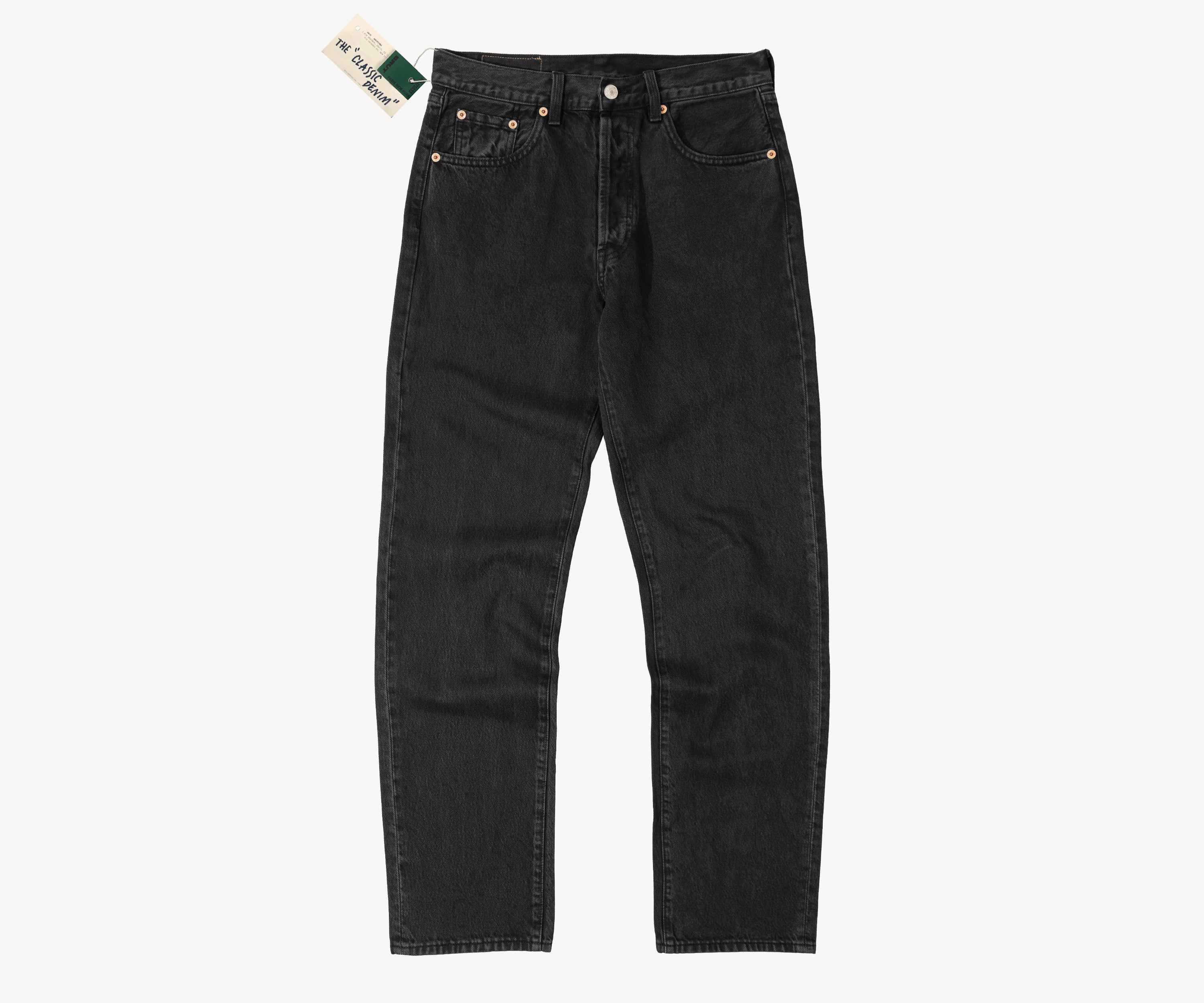 THE CLASSIC DENIM Pants US26 / OVERDYED PROCESS - BLACK - BRUT Clothing US