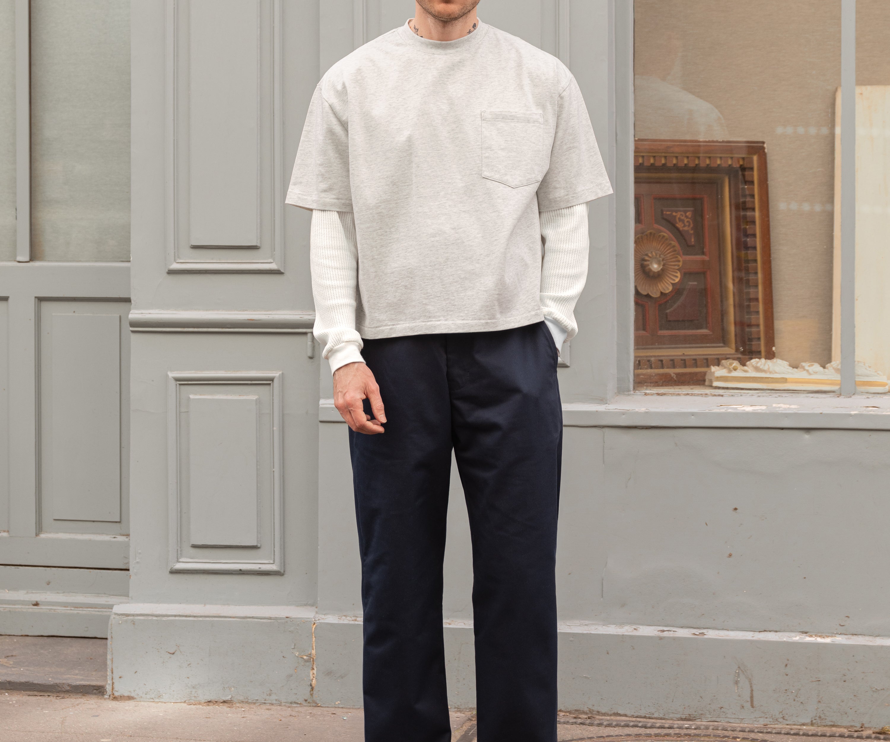 THE PLAIN FRONT PANTS Pants US26 / DARK NAVY - BRUT Clothing US