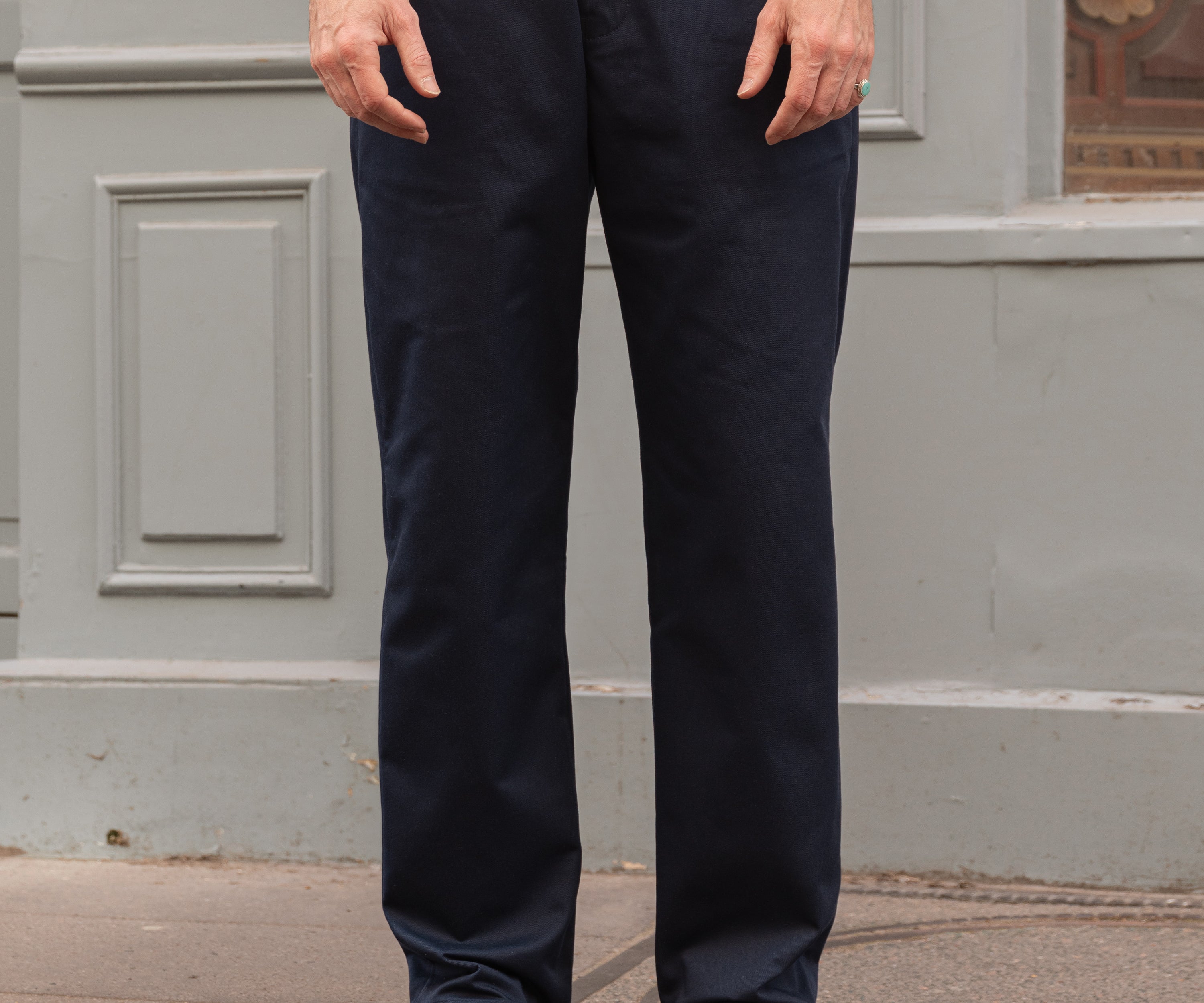 THE PLAIN FRONT PANTS Pants US26 / DARK NAVY - BRUT Clothing US