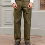 THE PLAIN FRONT PANTS Pants US26 / OLIVE GREEN - BRUT Clothing US