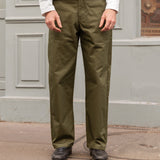THE PLAIN FRONT PANTS Pants US26 / OLIVE GREEN - BRUT Clothing US
