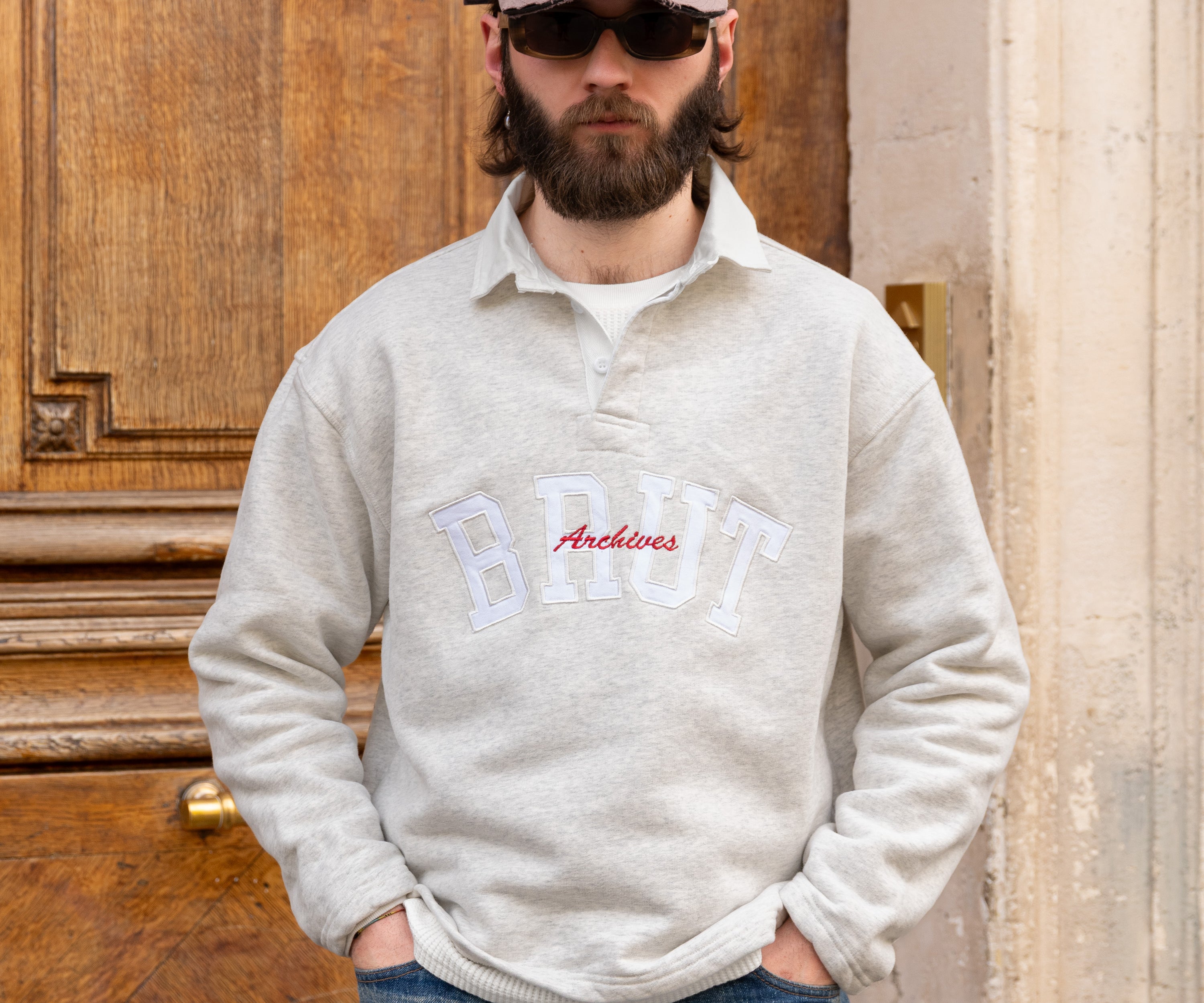 THE RUGBY POLO Knitwear X-SMALL / HEATHER GREY - BRUT Clothing US