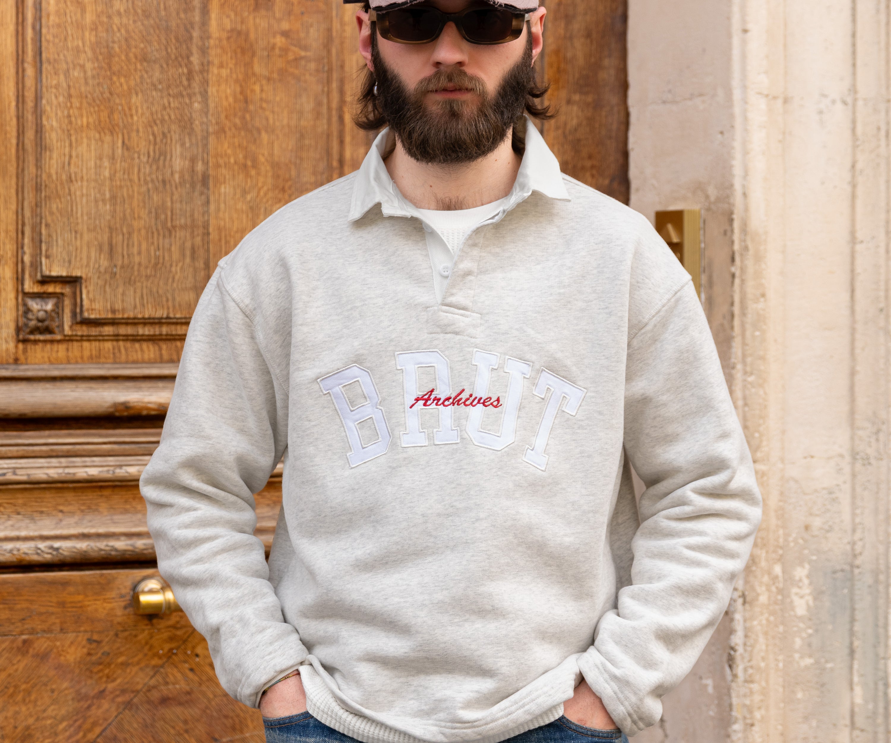 THE RUGBY POLO Knitwear X-SMALL / HEATHER GREY - BRUT Clothing US