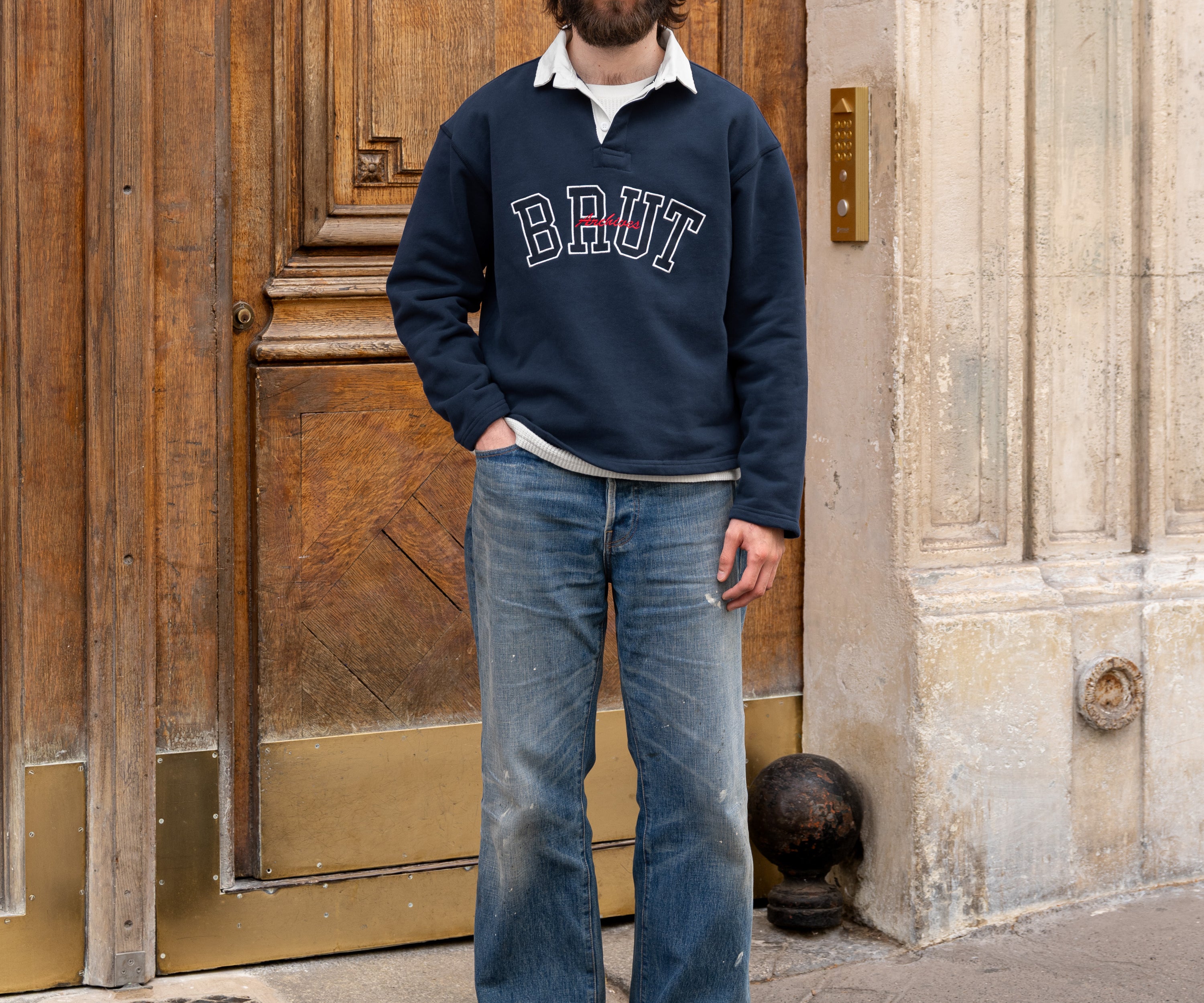 THE RUGBY POLO Knitwear X-SMALL / NAVY - BRUT Clothing US
