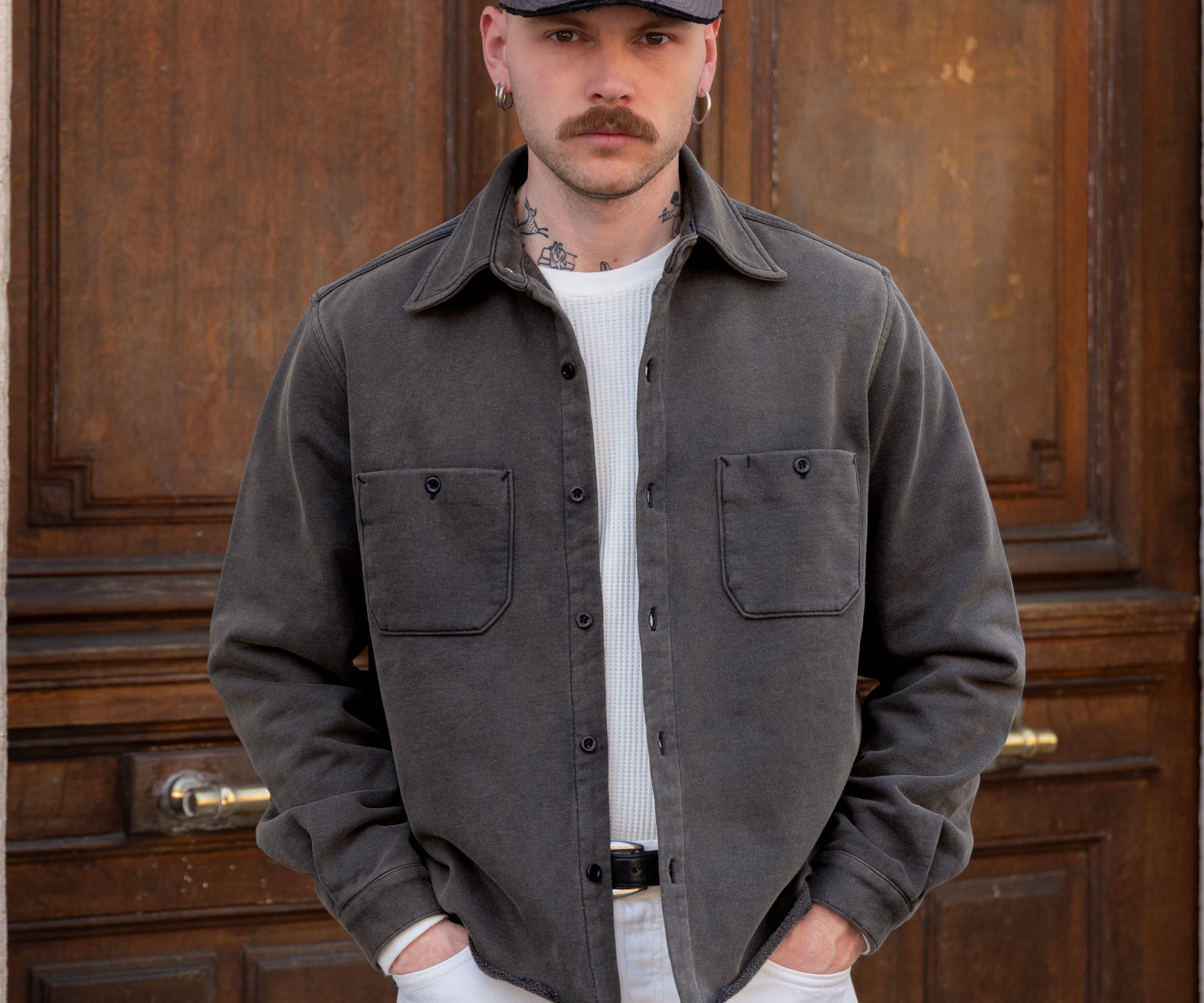 THE STATION SHIRT Shirts X-SMALL / NAVY - BRUT Clothing US
