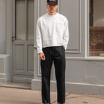 THE BEST LONG SLEEVES POCKET T-SHIRT T-Shirts X-SMALL / WHITE - BRUT Clothing US