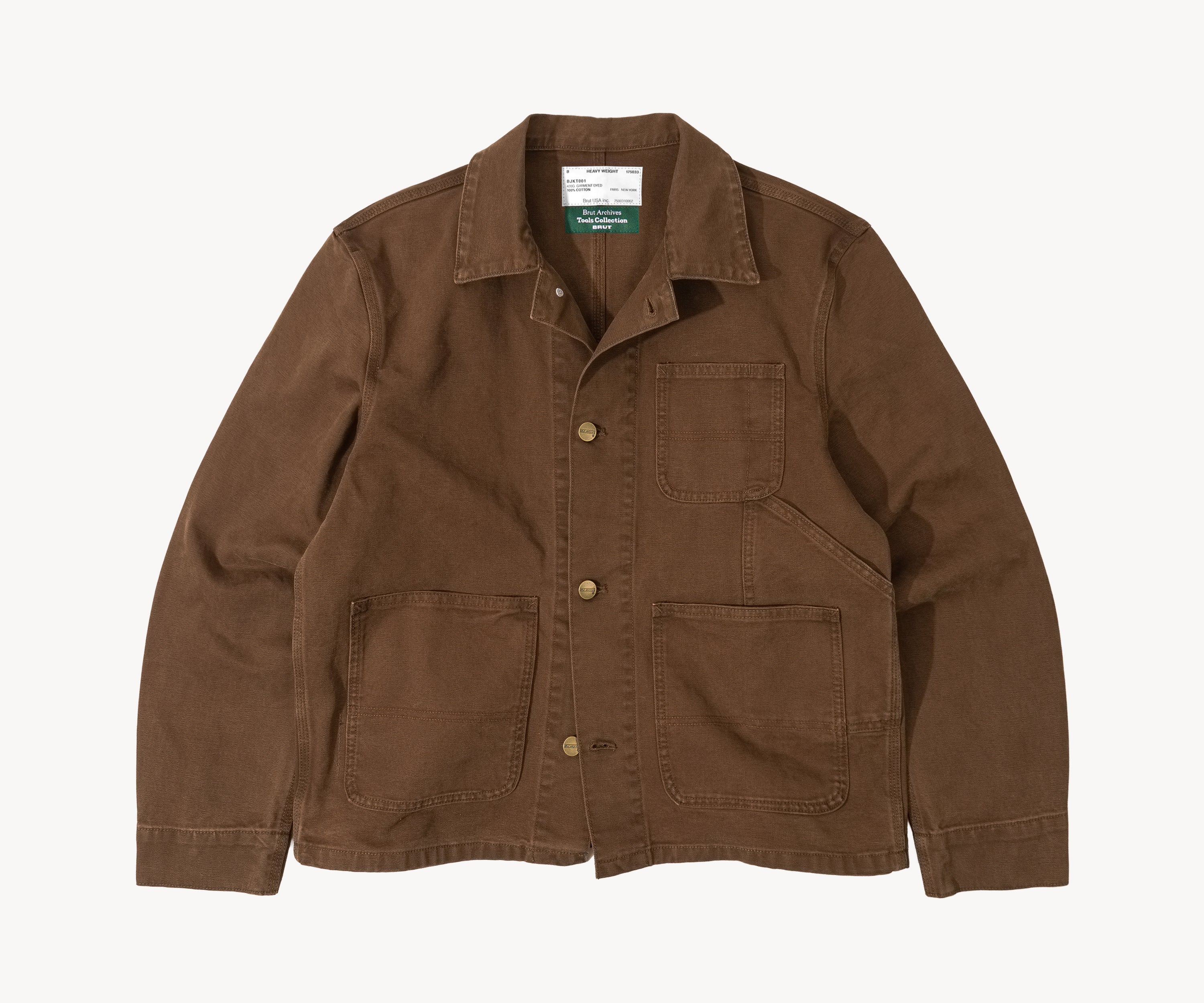 THE TOOLS JACKET Coats & Jackets X-SMALL / BROWN CANVAS - BRUT Clothing US