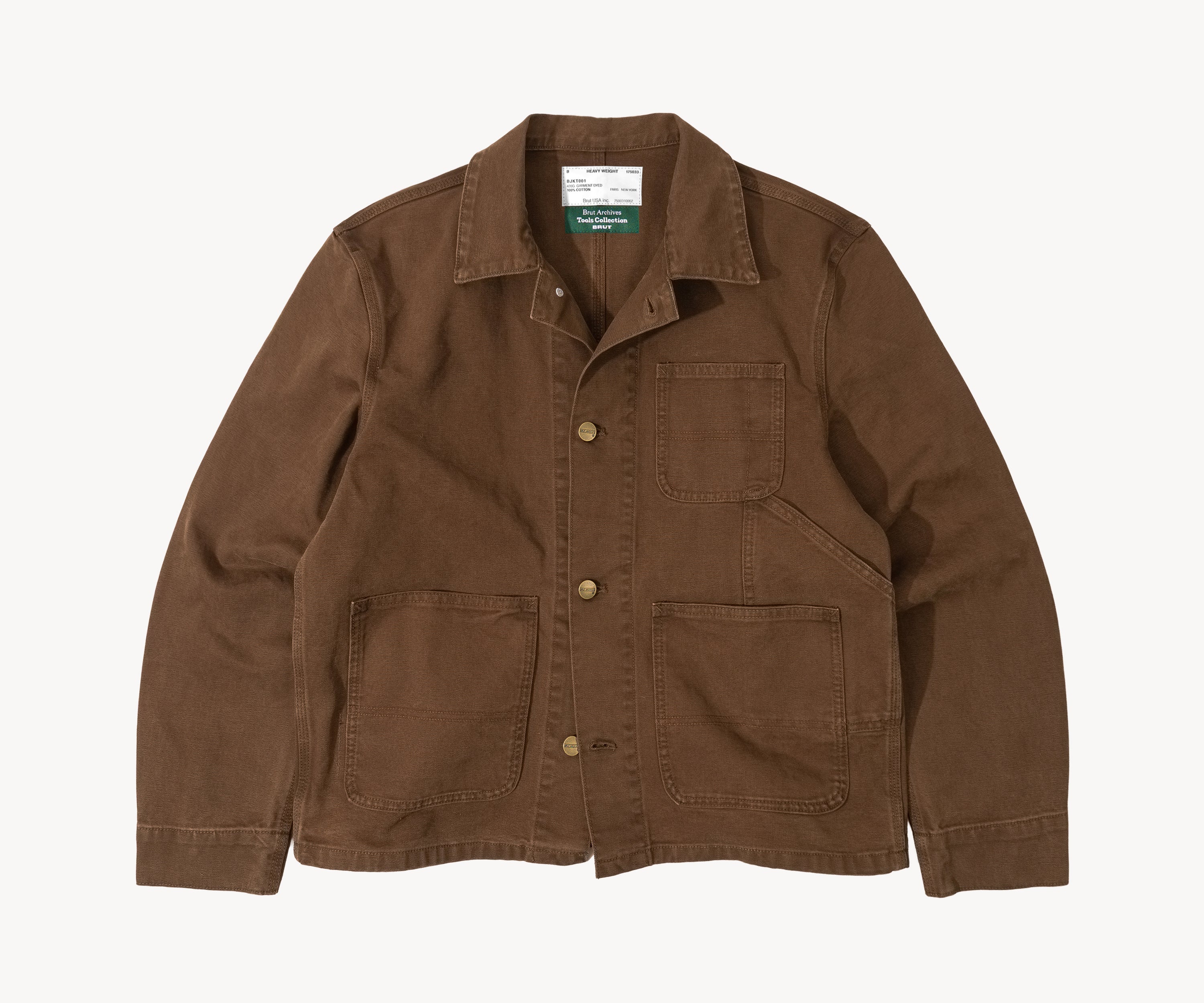 THE TOOLS JACKET Coats & Jackets X-SMALL / BROWN CANVAS - BRUT Clothing US