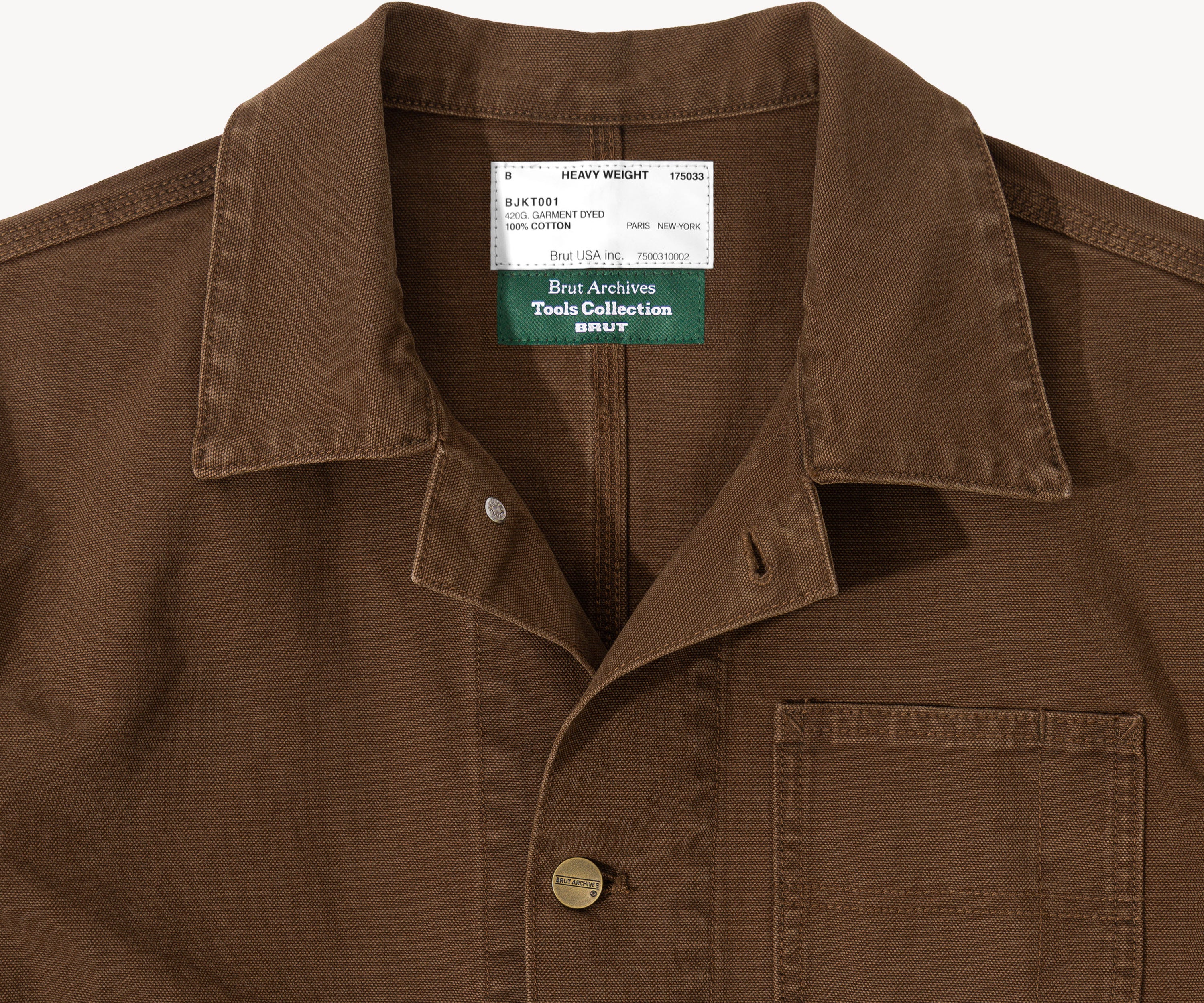 THE TOOLS JACKET Coats & Jackets X-SMALL / BROWN CANVAS - BRUT Clothing US