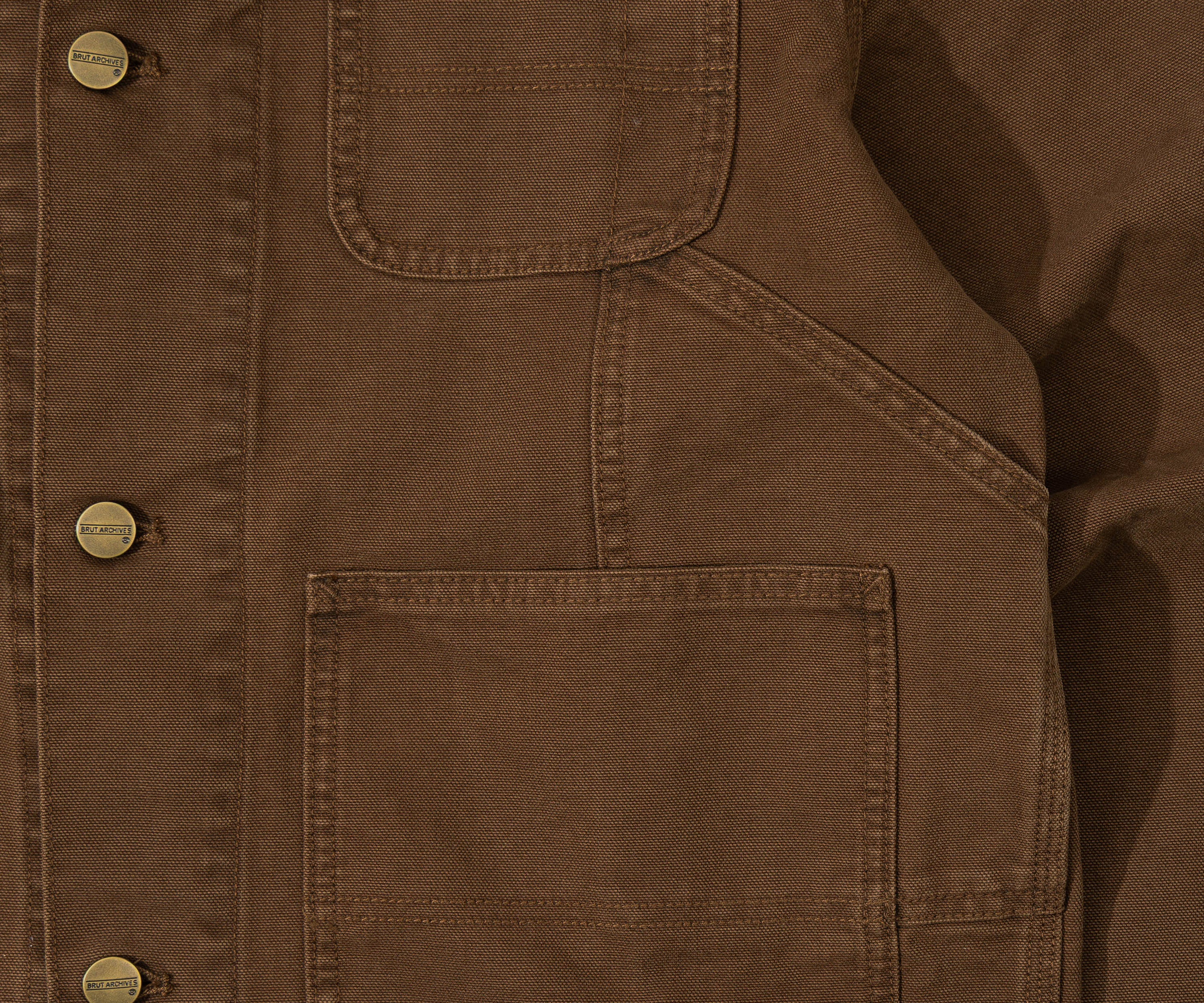 THE TOOLS JACKET Coats & Jackets X-SMALL / BROWN CANVAS - BRUT Clothing US