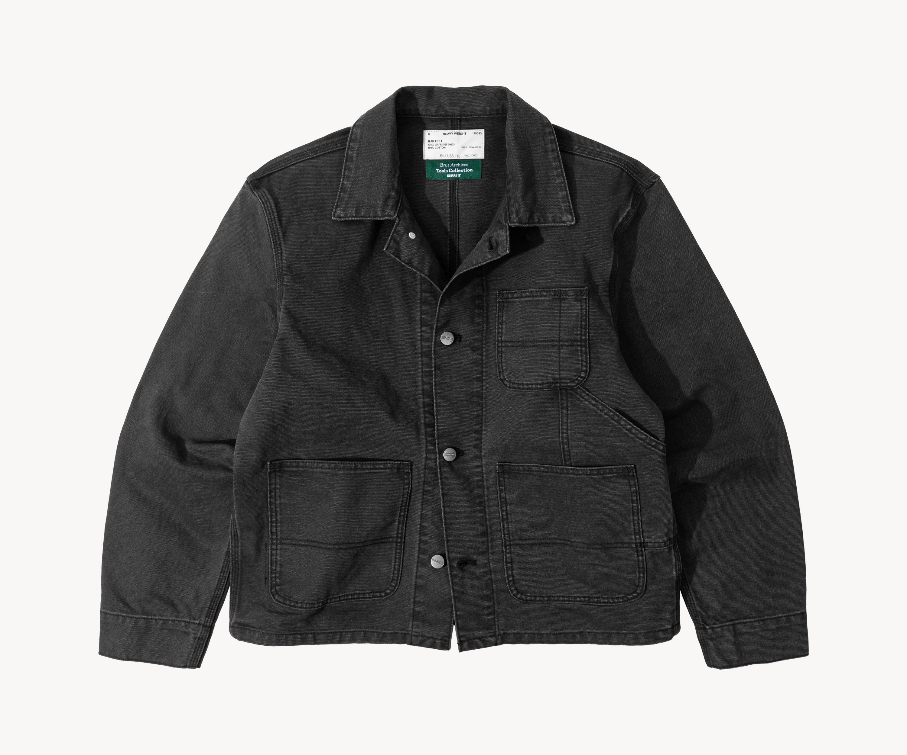 THE TOOLS JACKET Coats & Jackets X-SMALL / BLACK CANVAS - BRUT Clothing US