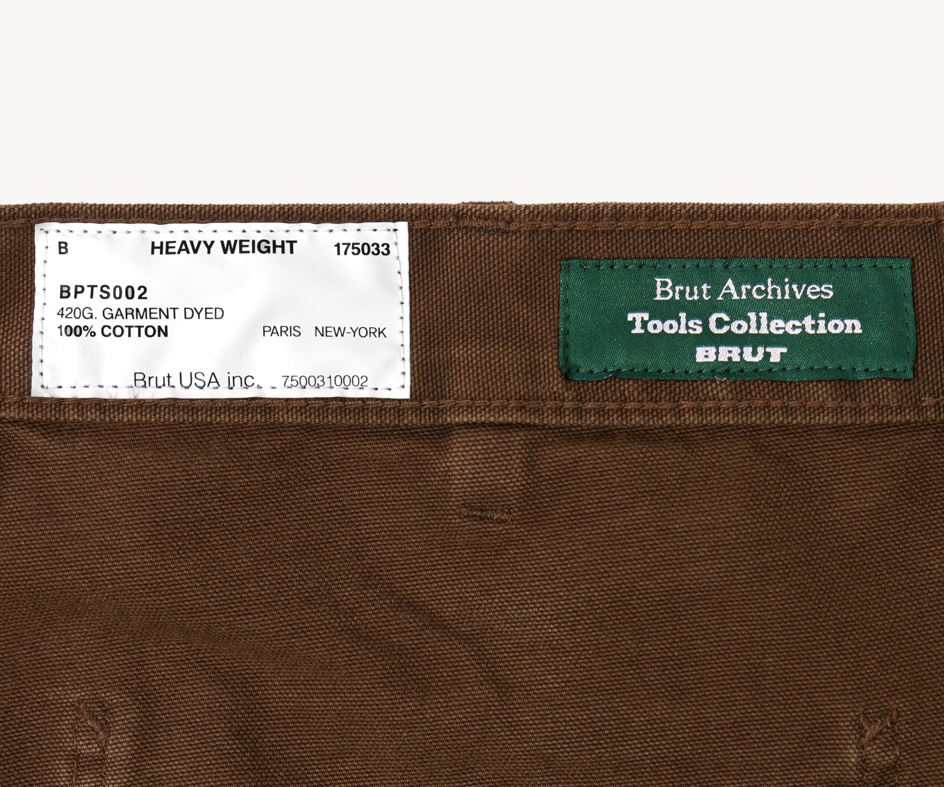 THE TOOLS PANTS Pants US26 / BROWN CANVAS - BRUT Clothing US
