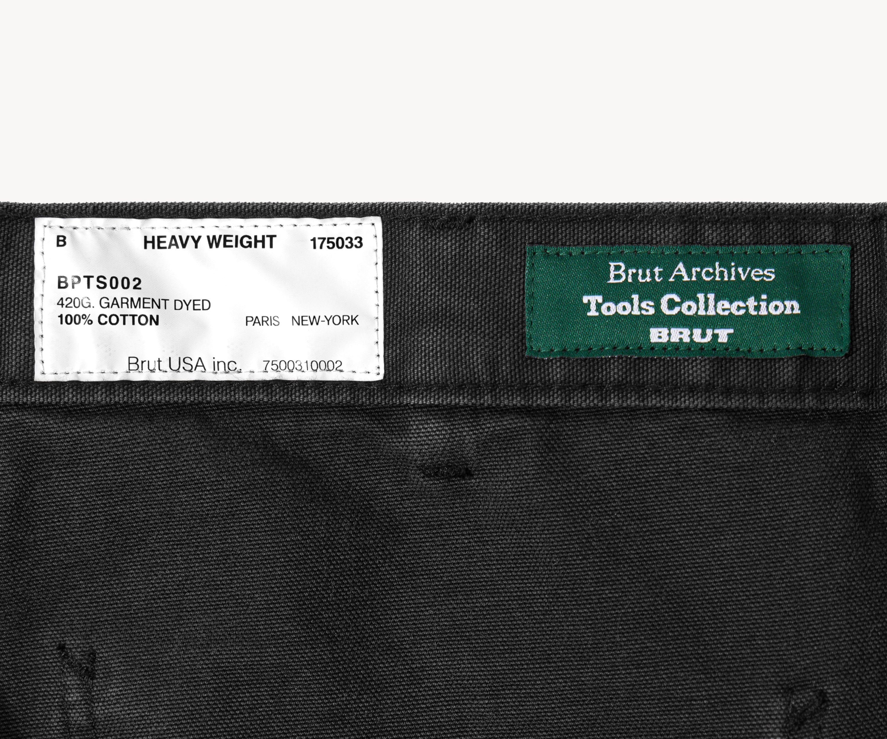 THE TOOLS PANTS Pants US26 / BLACK CANVAS - BRUT Clothing US